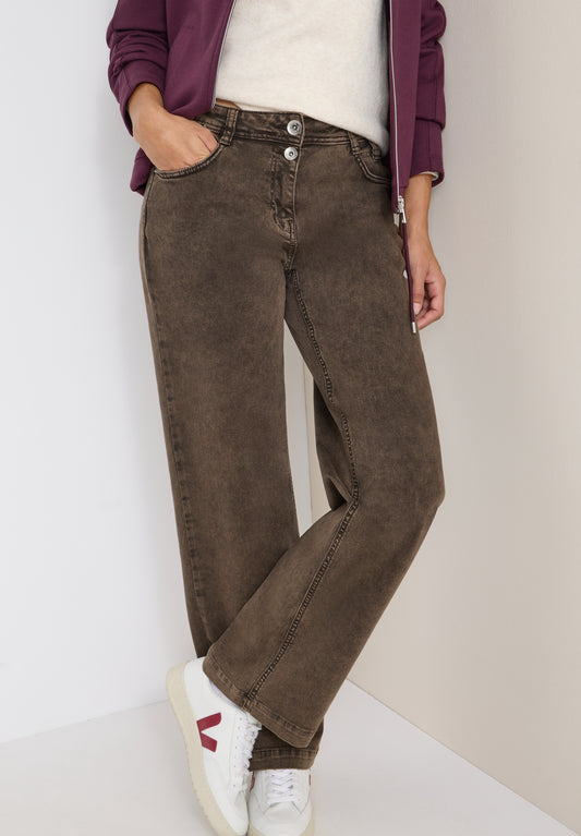 CECIL Wide Leg Jeans - Farbe: chocolate mousse