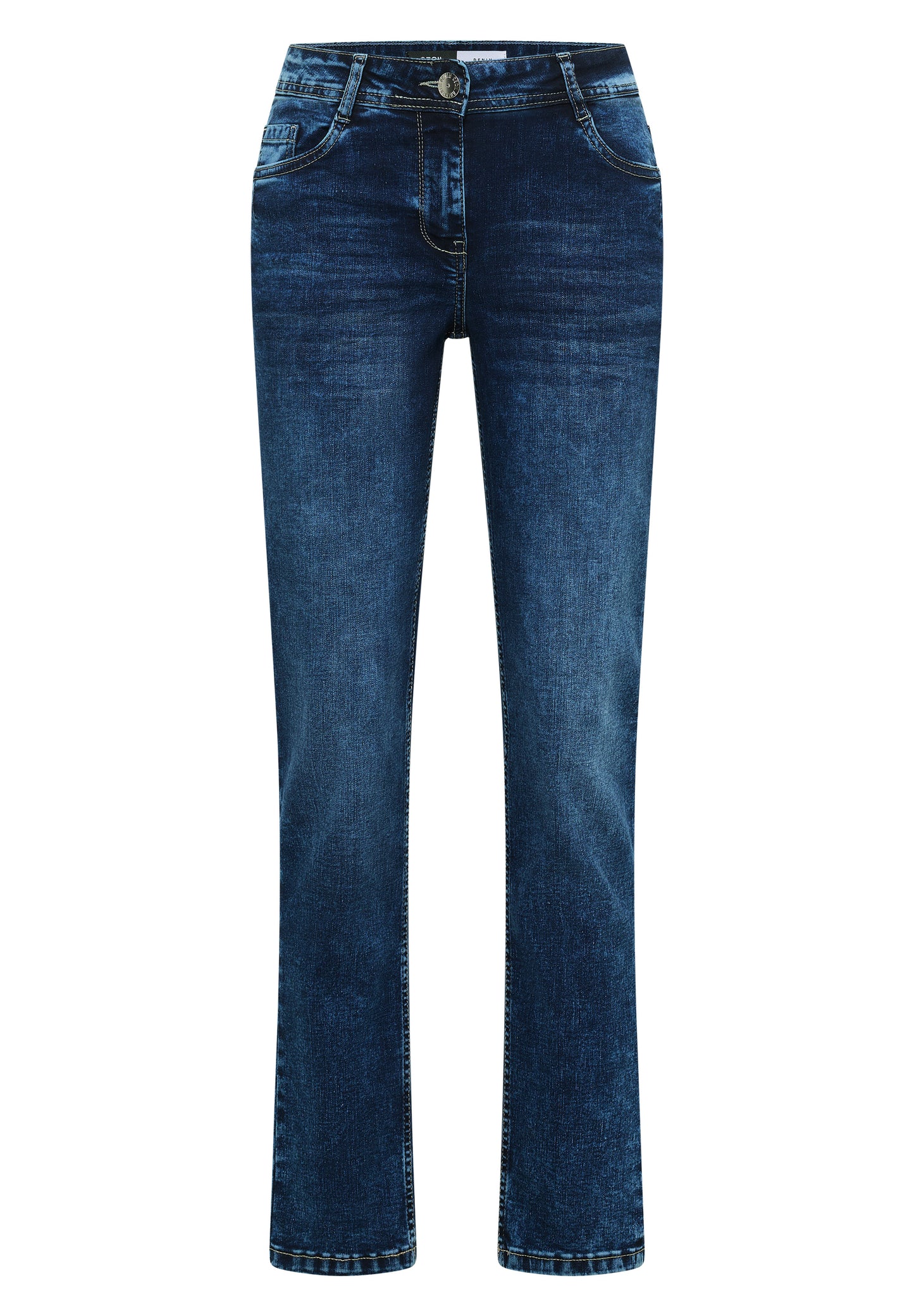 CECIL Damen Jeans Hose "Scarlett" - blaue Waschung