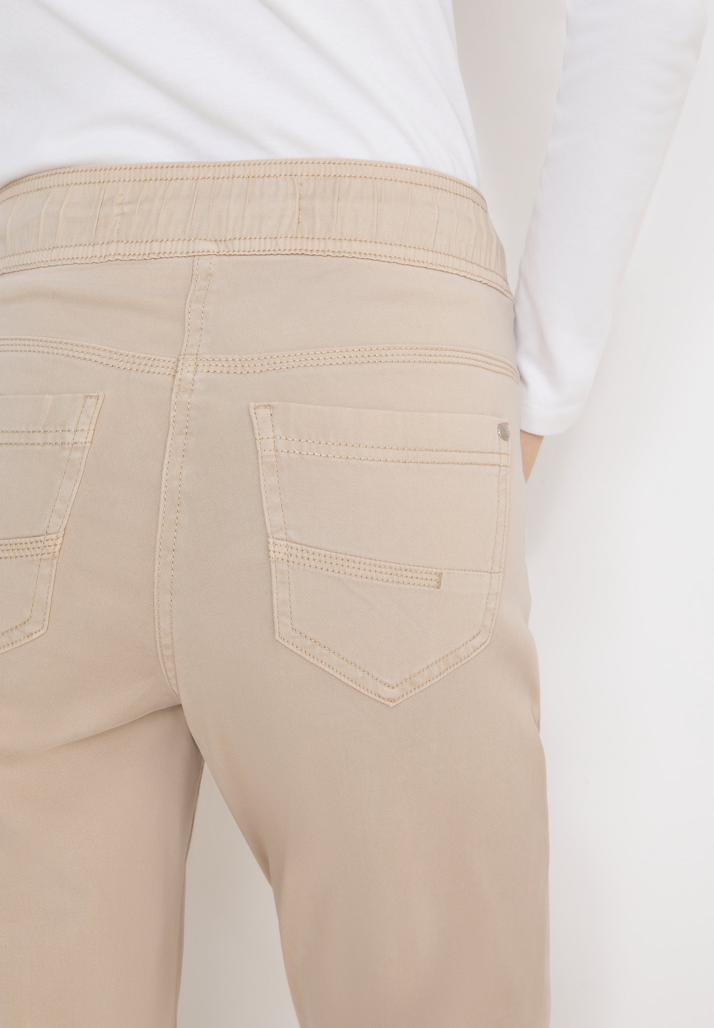 CECIL - Washed-Look Hose - Farbe: grain beige