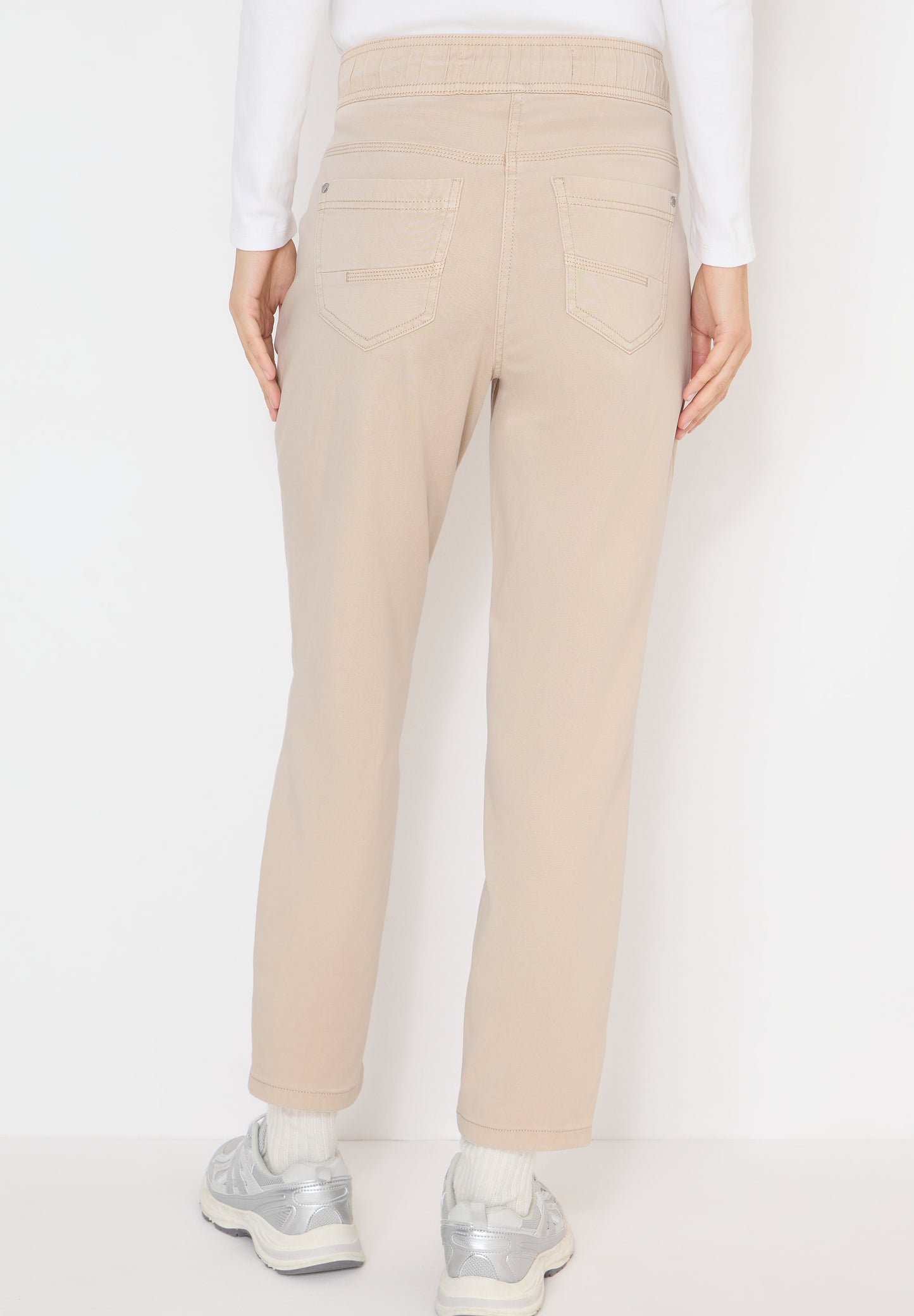 CECIL - Washed-Look Hose - Farbe: grain beige