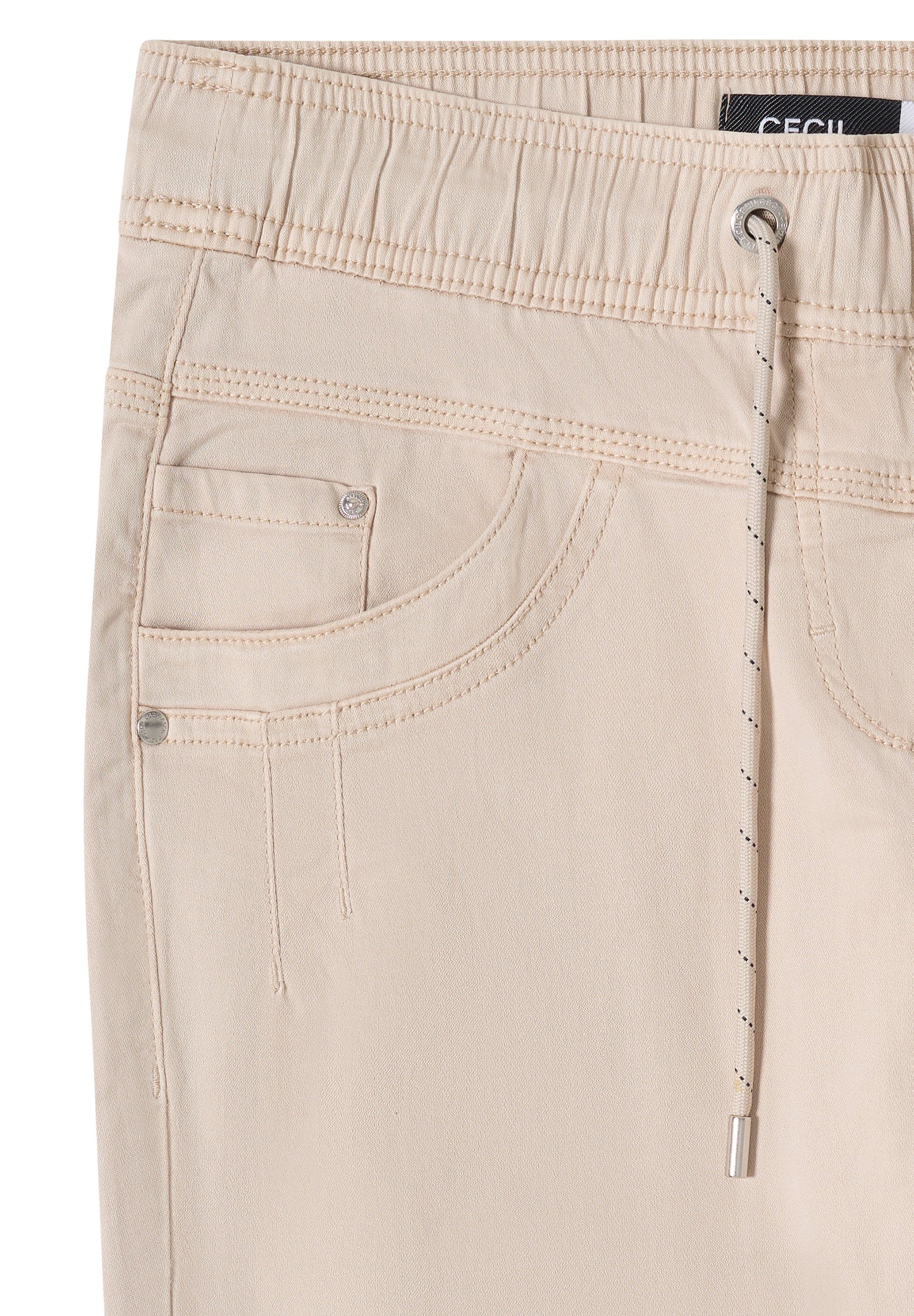 CECIL - Washed-Look Hose - Farbe: grain beige