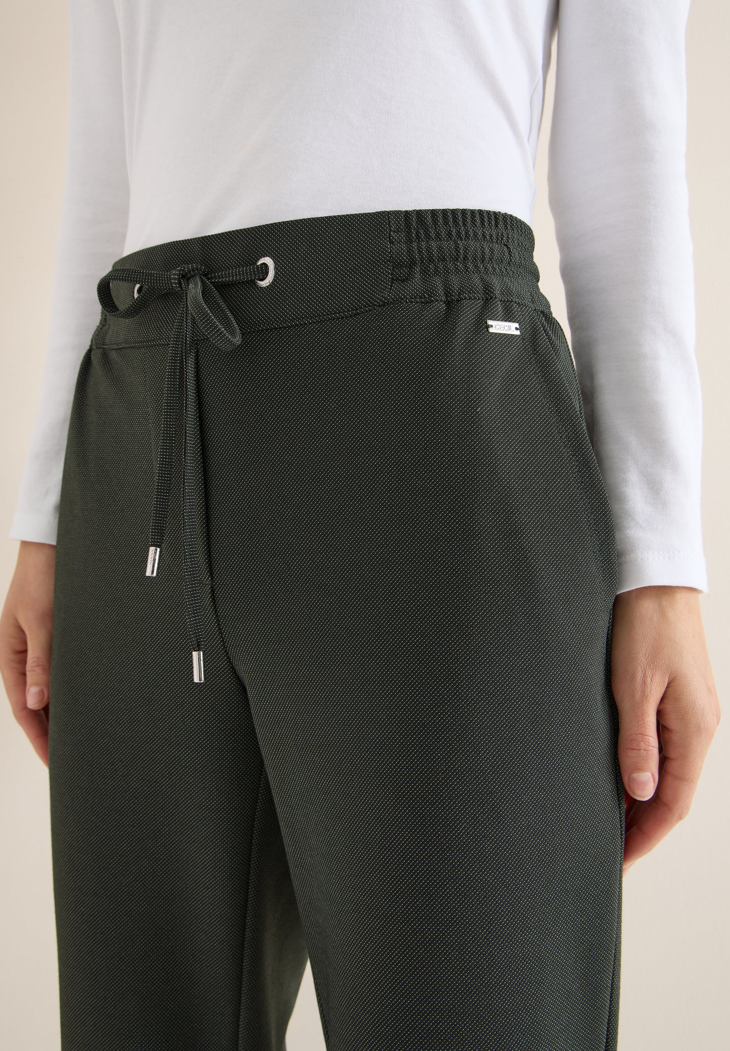 CECIL - Two-Tone Hose - Farbe: raw khaki