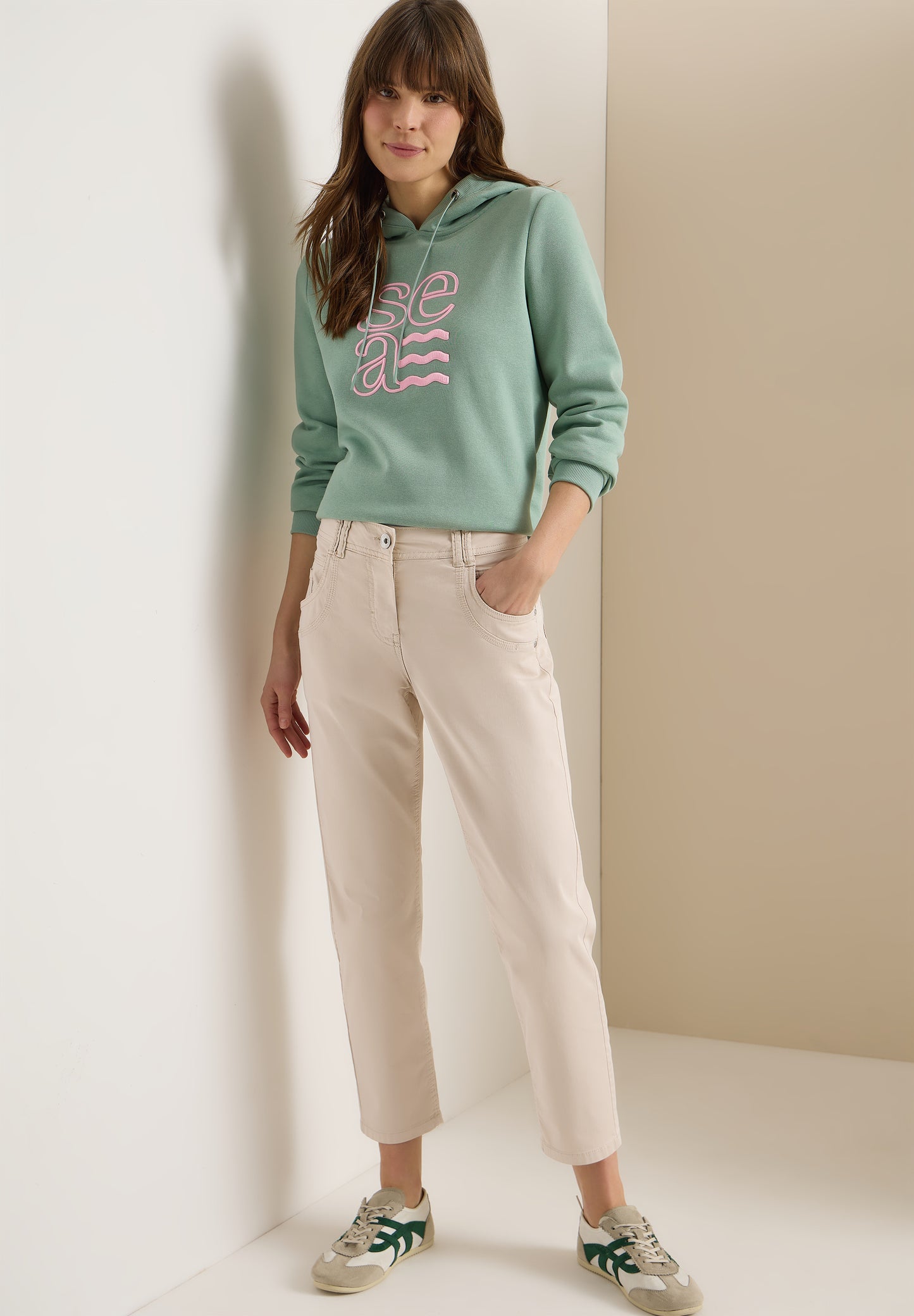 CECIL - Hose "Scarlett" im Casual Fit - Farbe: grain beige