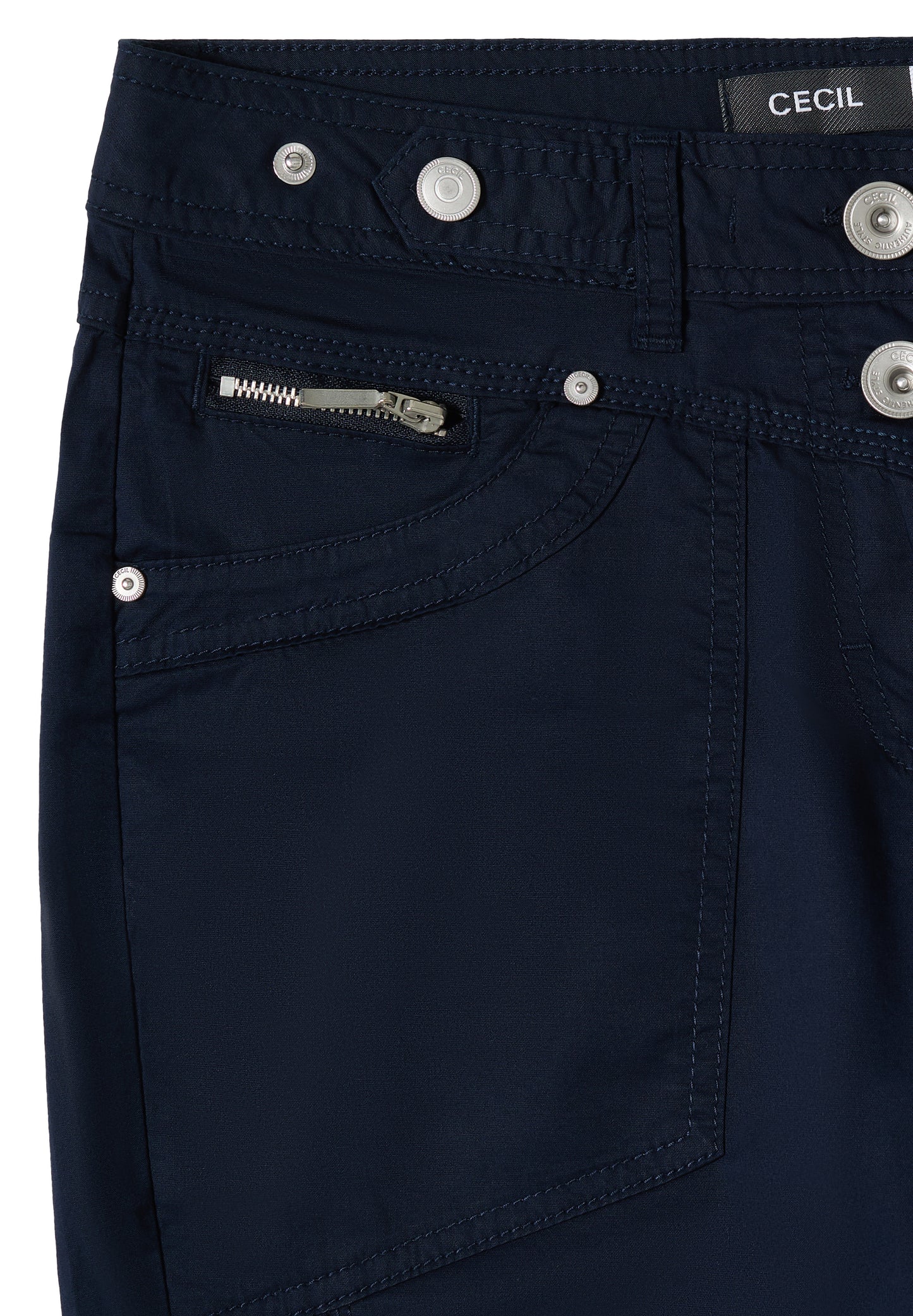 CECIL - Damen Hose mit Turn Up im Style New York- Farbe: Blau