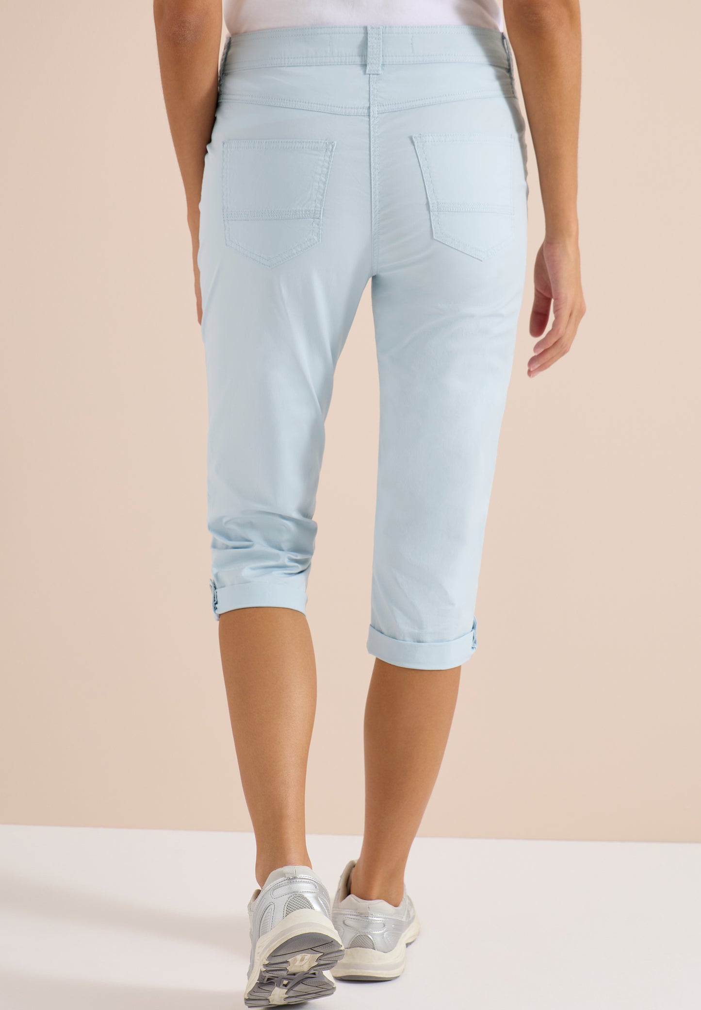 CECIL - kürzere Hose mit Turn Up im Style New York - Farbe: hellblau