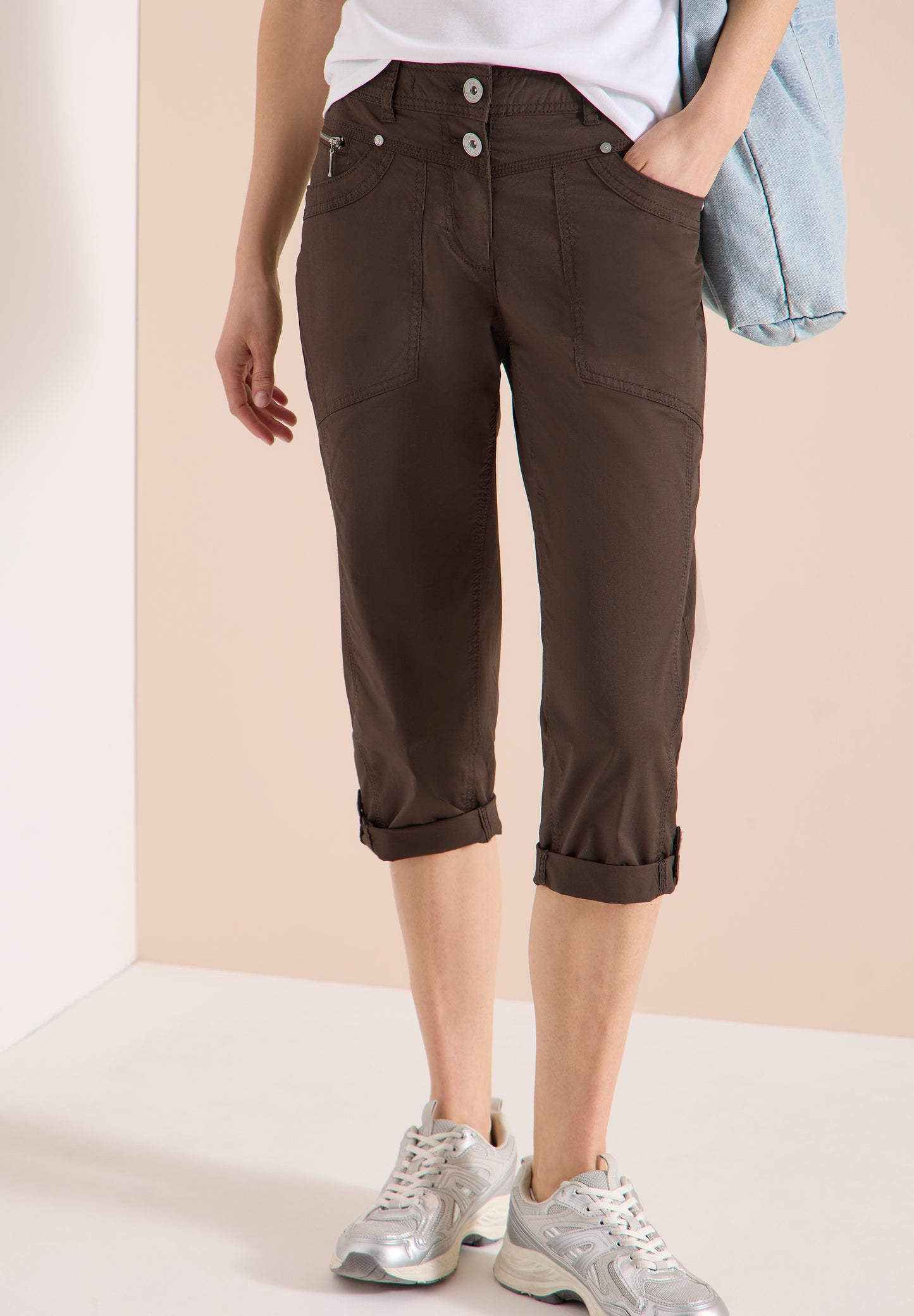 CECIL - Hose im Style New York mit Turn Up - Farbe: Braun