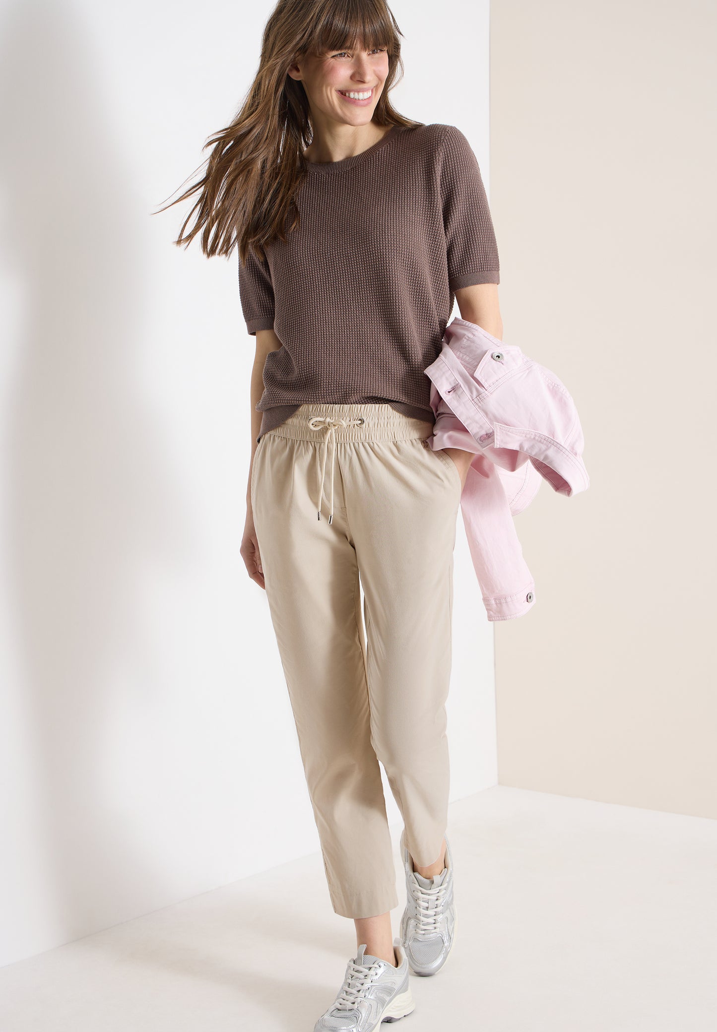 CECIL - Damen Hose im Style TRACEY im Casual Fit - Farbe: Beige