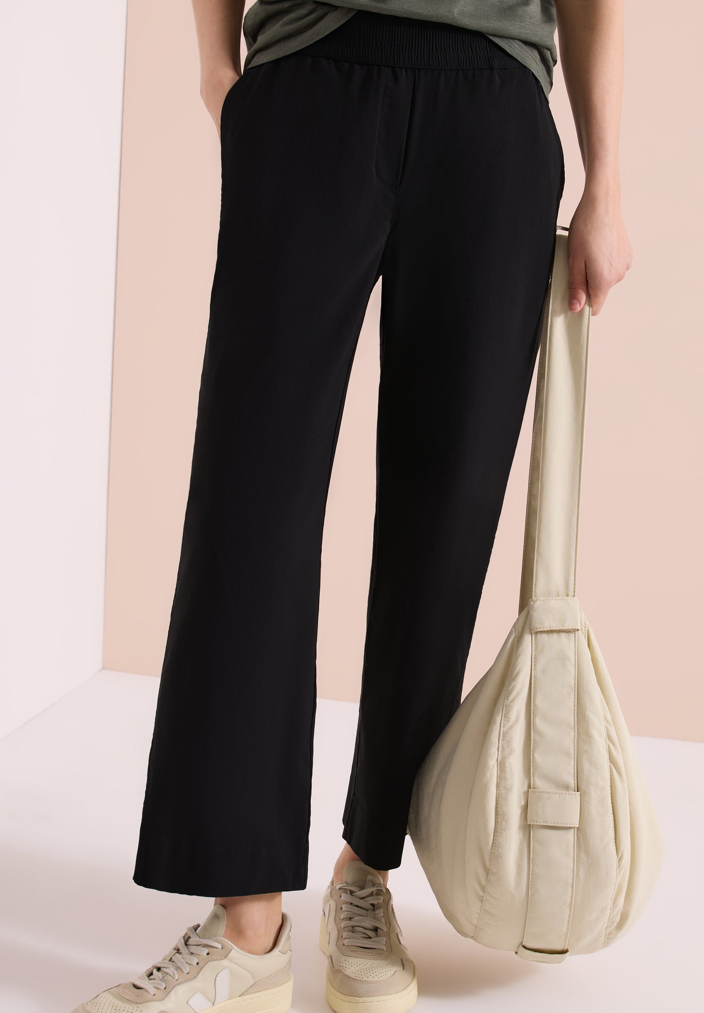 CECIL - High Waist Wide Leg Hose im Loose Fit - Farbe: Black