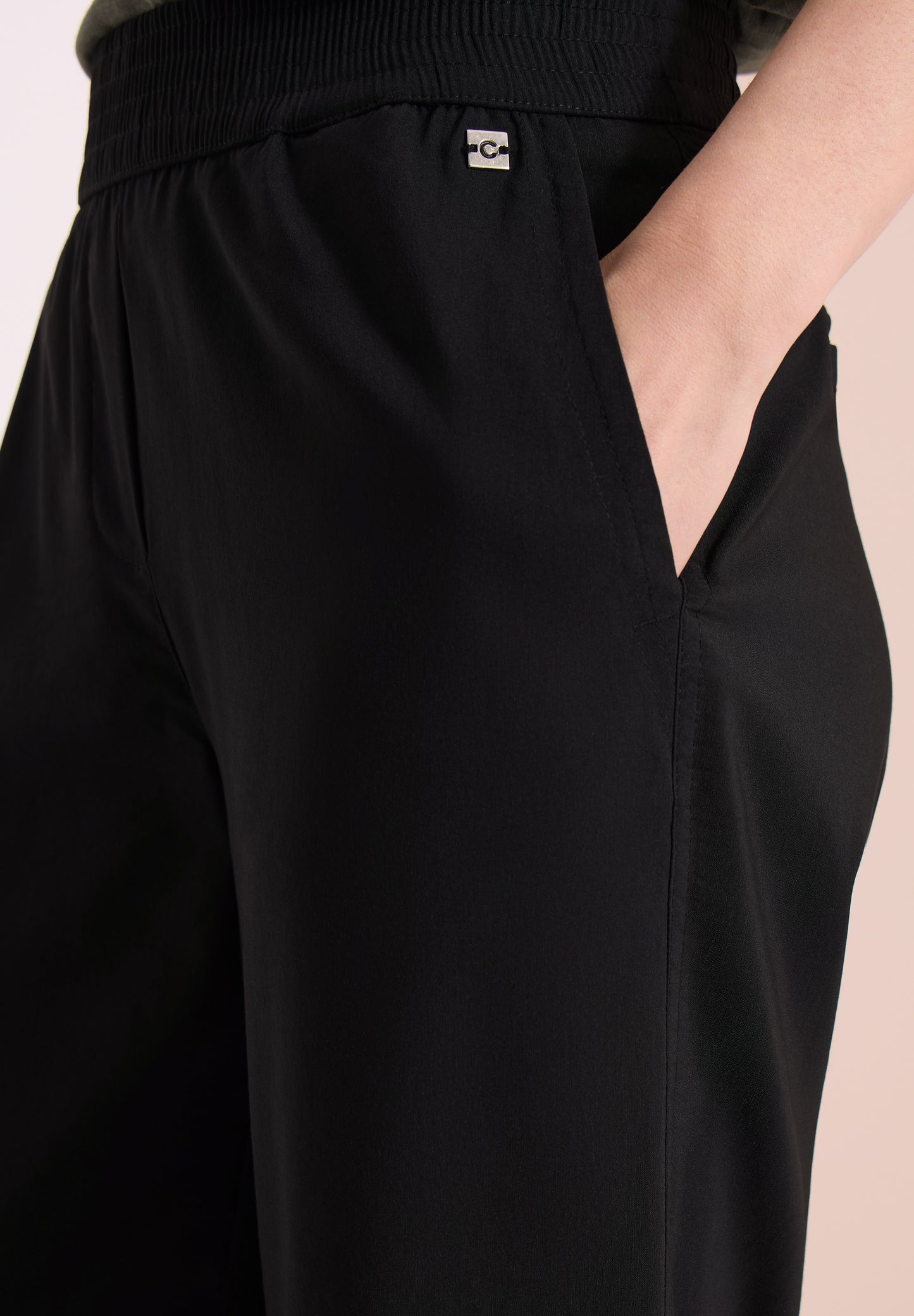 CECIL - High Waist Wide Leg Hose im Loose Fit - Farbe: Black
