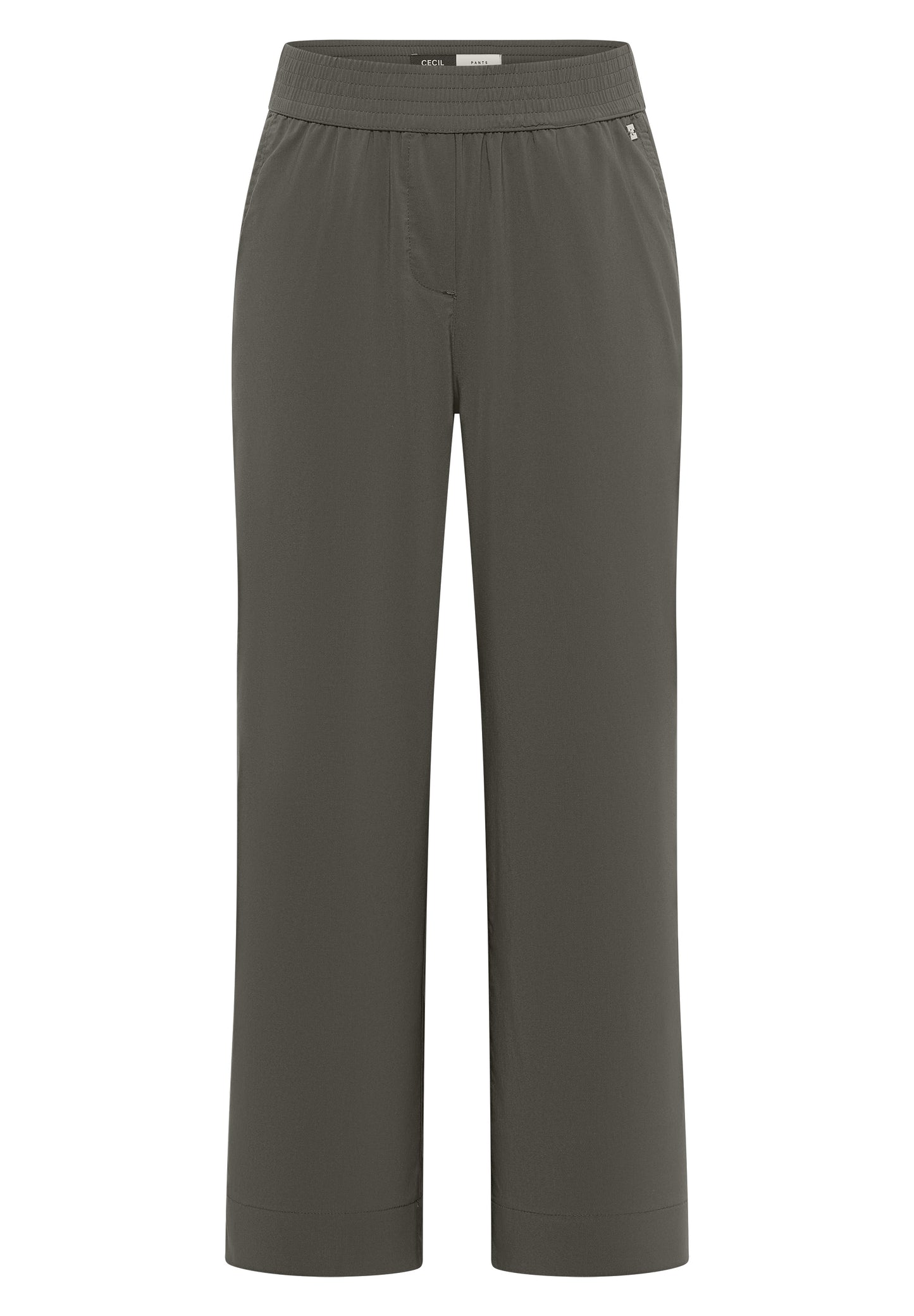 CECIL - High Waist Wide Leg Hose im Loose Fit - Farbe: clear khaki
