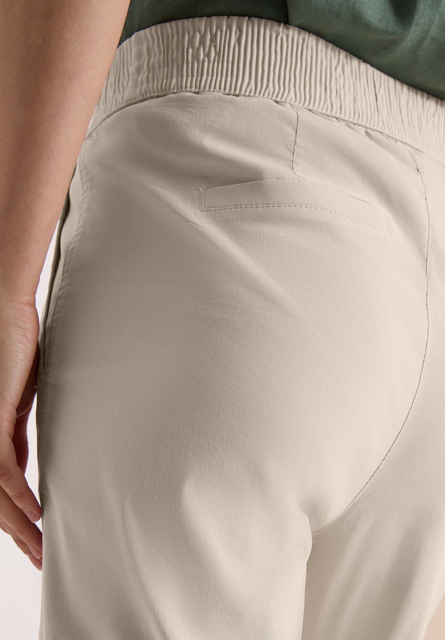 CECIL - High Waist Wide Leg Hose im Loose Fit - Farbe: grain beige