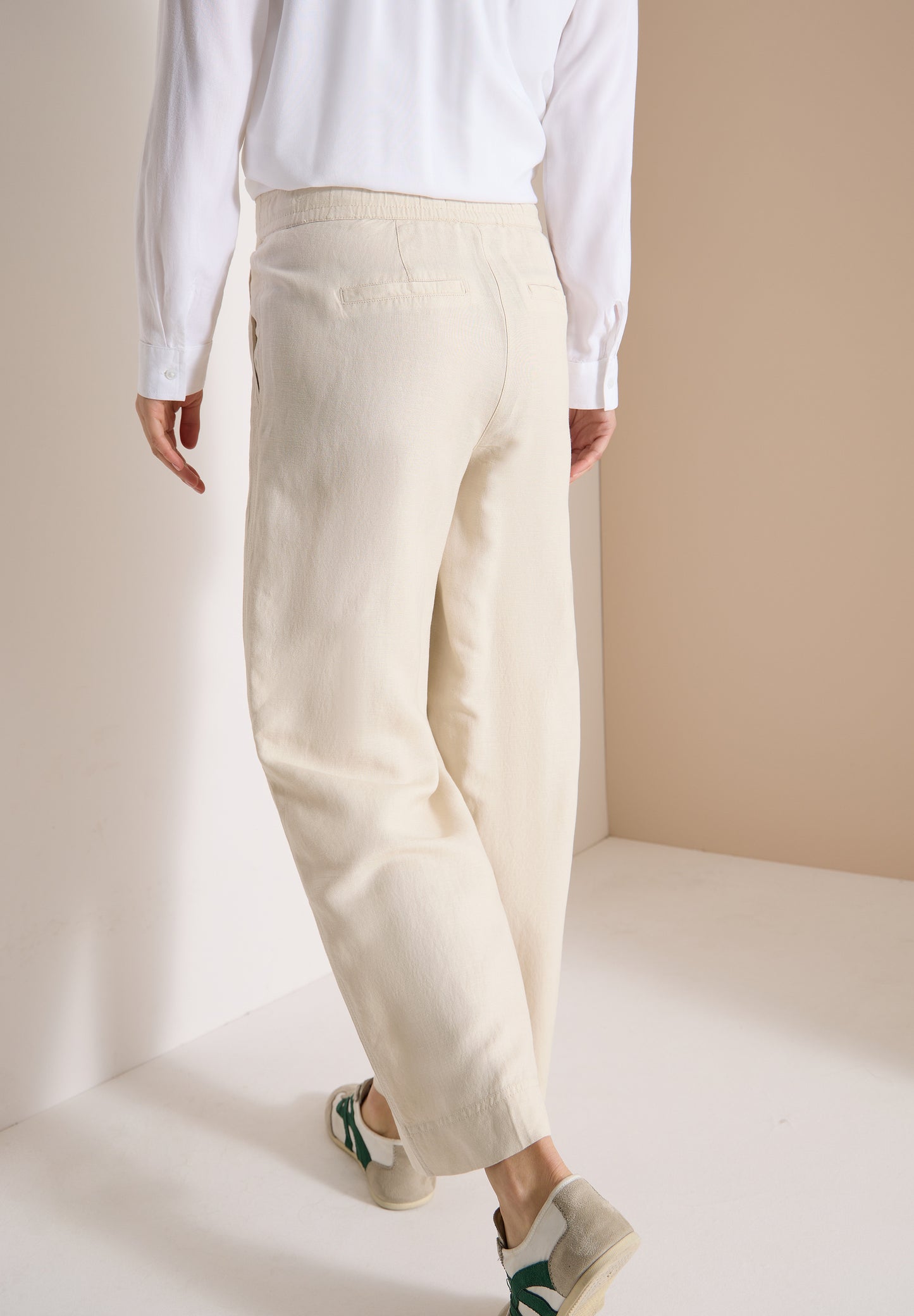 CECIL - Hose im Loose Fit aus Leinenmix im Style NEELE - Farbe: Beige