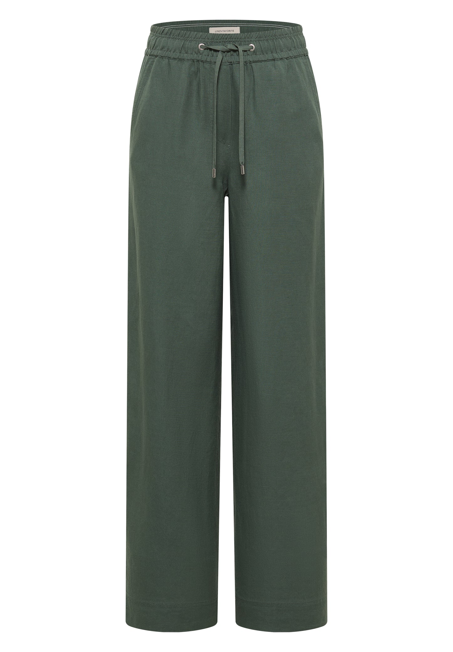 CECIL - Wide Leg Hose aus Leinenmix Style NEELE - Farbe: Khaki Grün