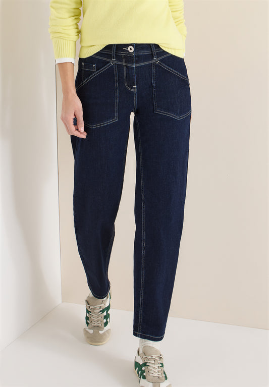 CECIL - Barrel Leg Jeans - Farbe: rinsed wash