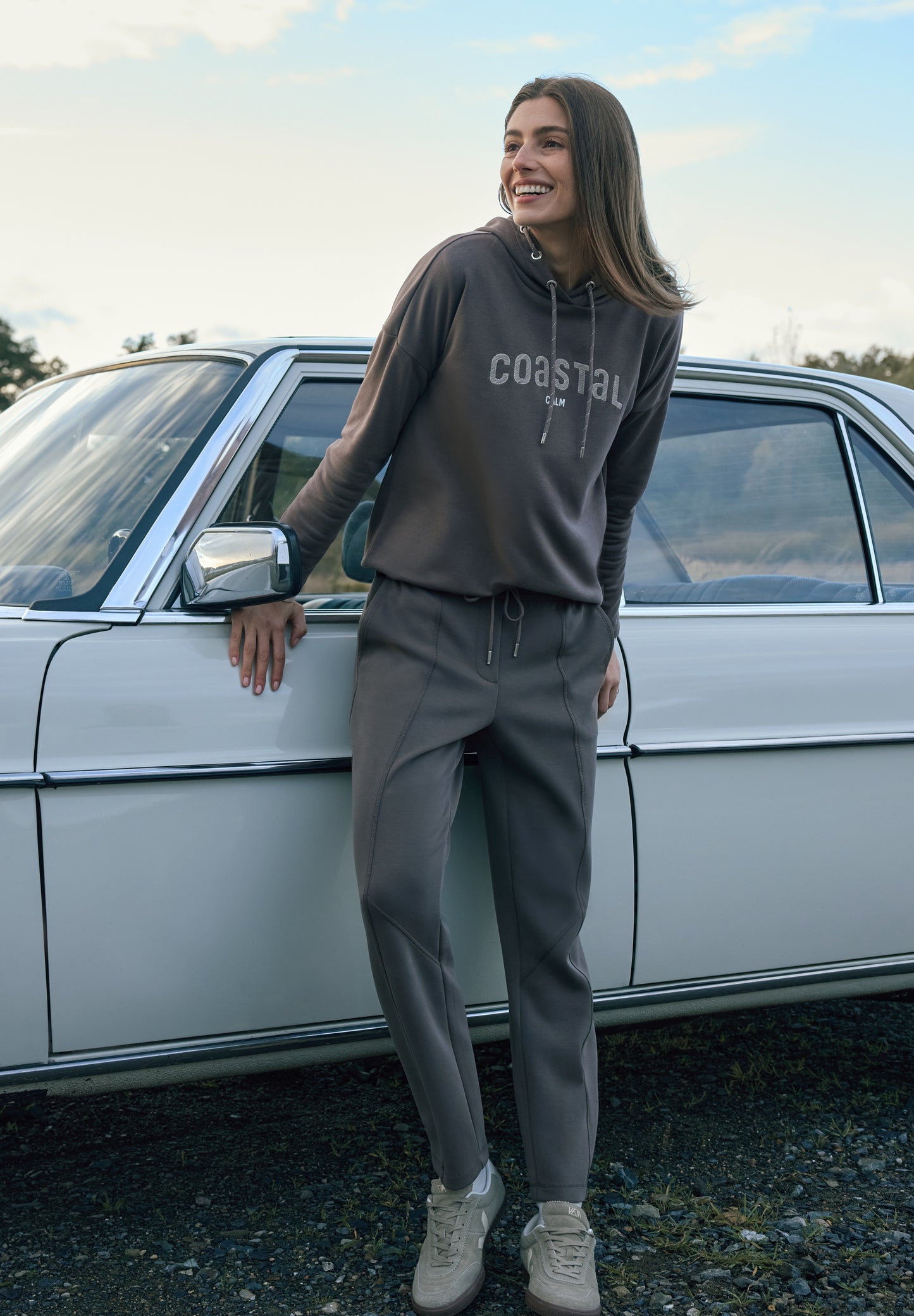 CECIL - Slim Leg Hose - Farbe: urban taupe