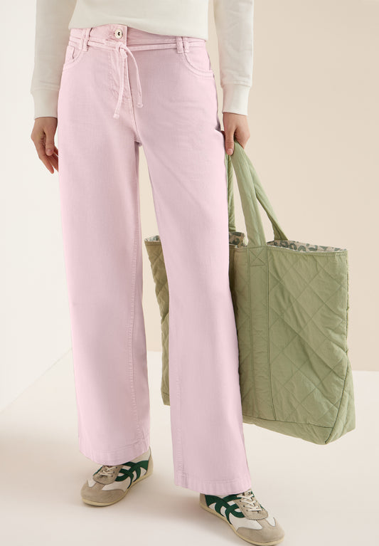 CECIL - High Waist Wide Leg Jeans im Loose Fit - Farbe: light blush rose