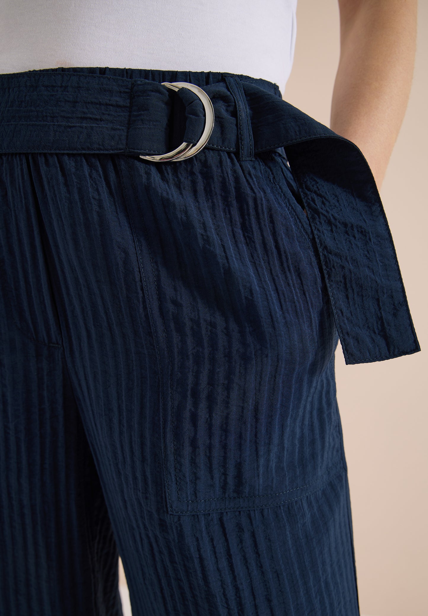 CECIL - High Waist Wide Leg Hose im Loose Fit - Farbe: universal blue