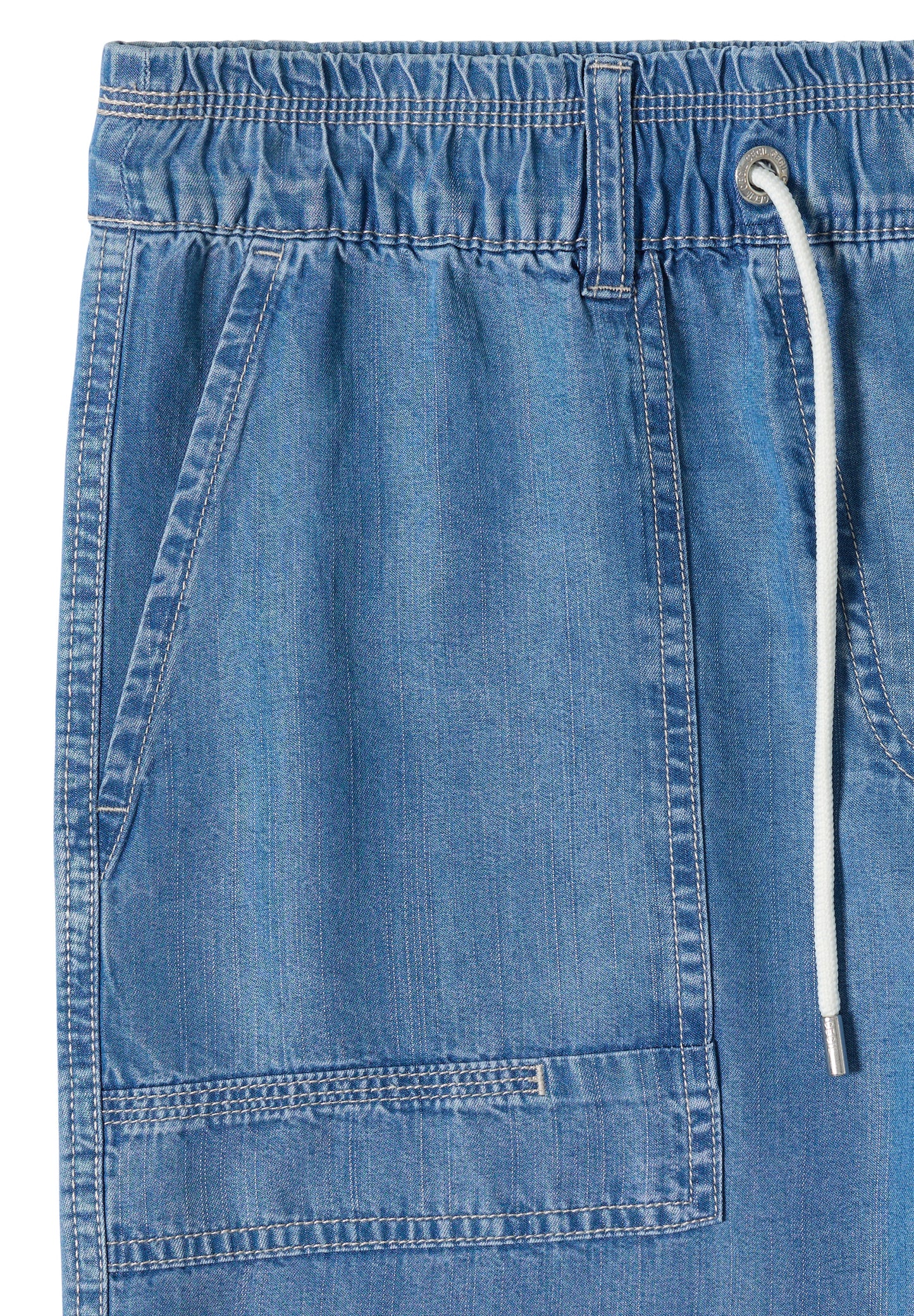 CECIL - High Waist Wide Leg Hose im Loose Fit - Farbe: mid blue wash