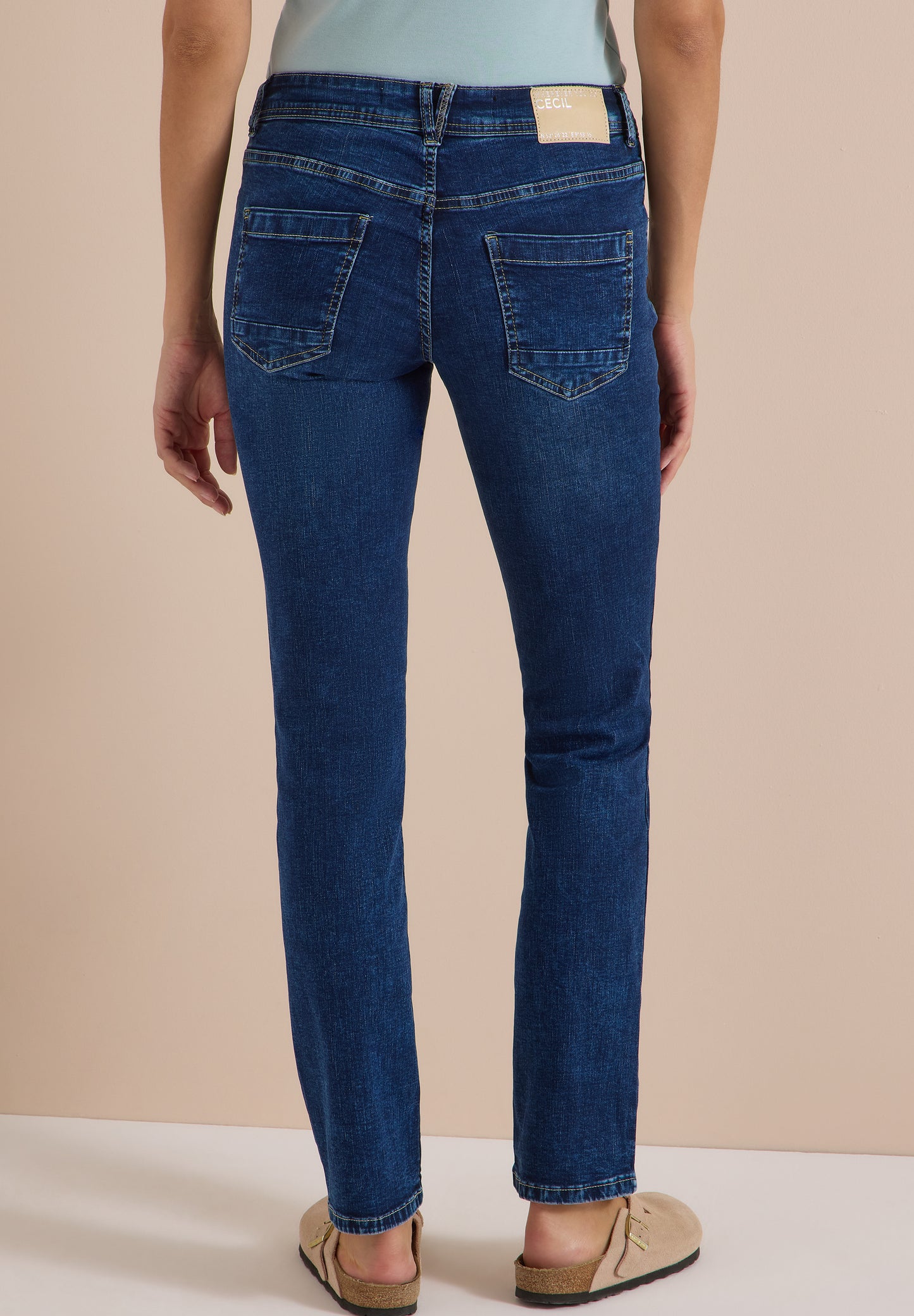 CECIL - Jeans Hose im Style Scarlett im Casual Fit - Farbe: Blau
