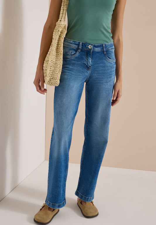 CECIL - Jeans Hose im Style Neele im Loose Fit - Farbe: Blau