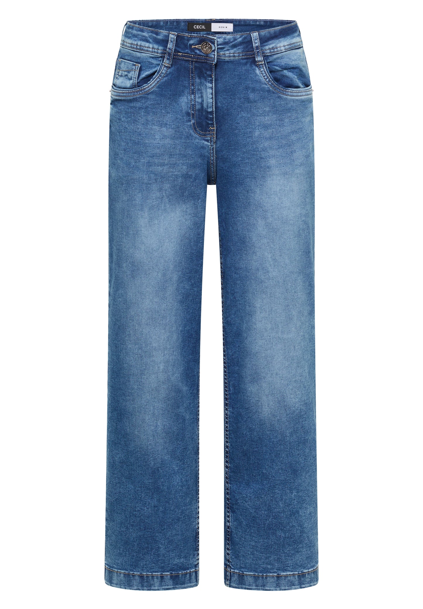 CECIL - Jeans Hose im Style Neele im Loose Fit - Farbe: Blau