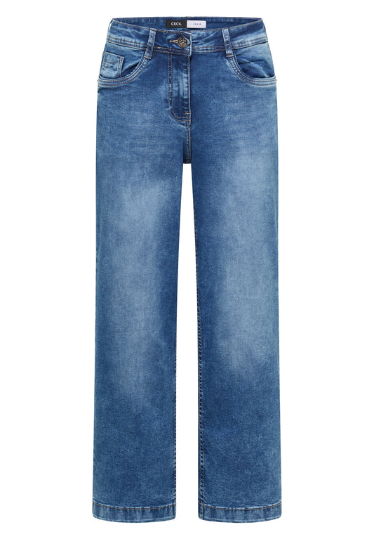 CECIL - Jeans Hose im Style Neele im Loose Fit - Farbe: Blau