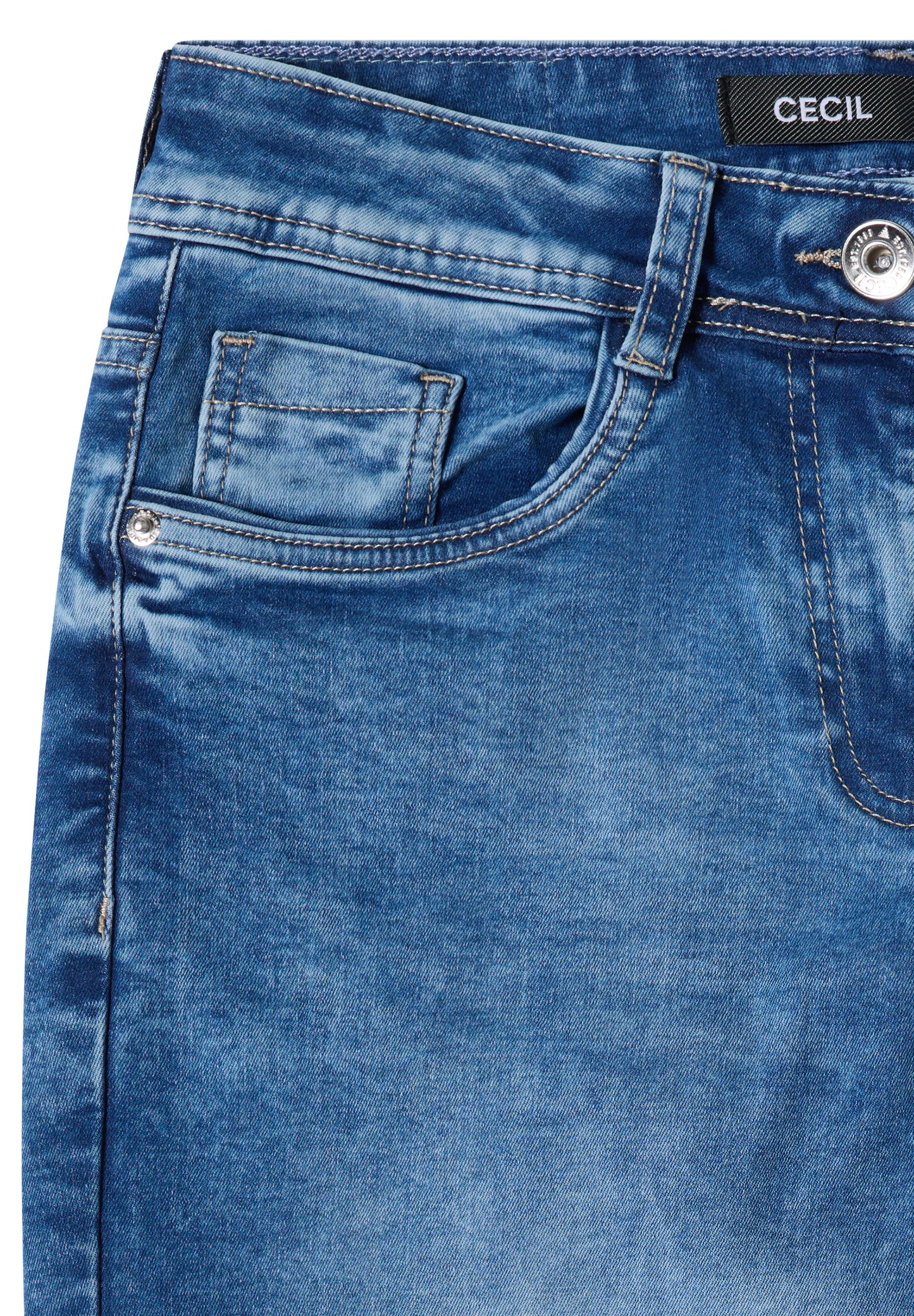 CECIL - Jeans Hose im Style Neele im Loose Fit - Farbe: Blau