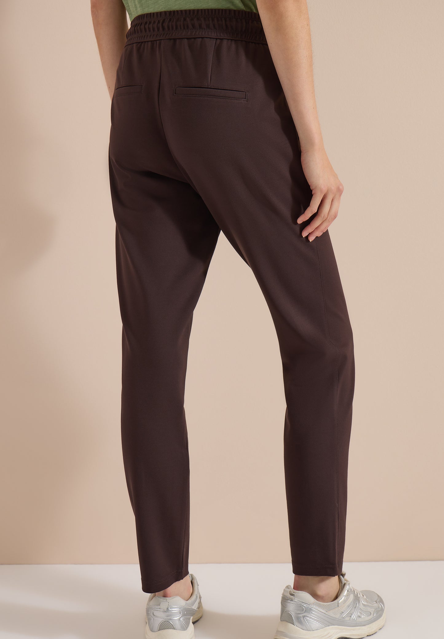 CECIL - Mid Waist Slim Leg Hose im Casual Fit - Farbe: truffle brown