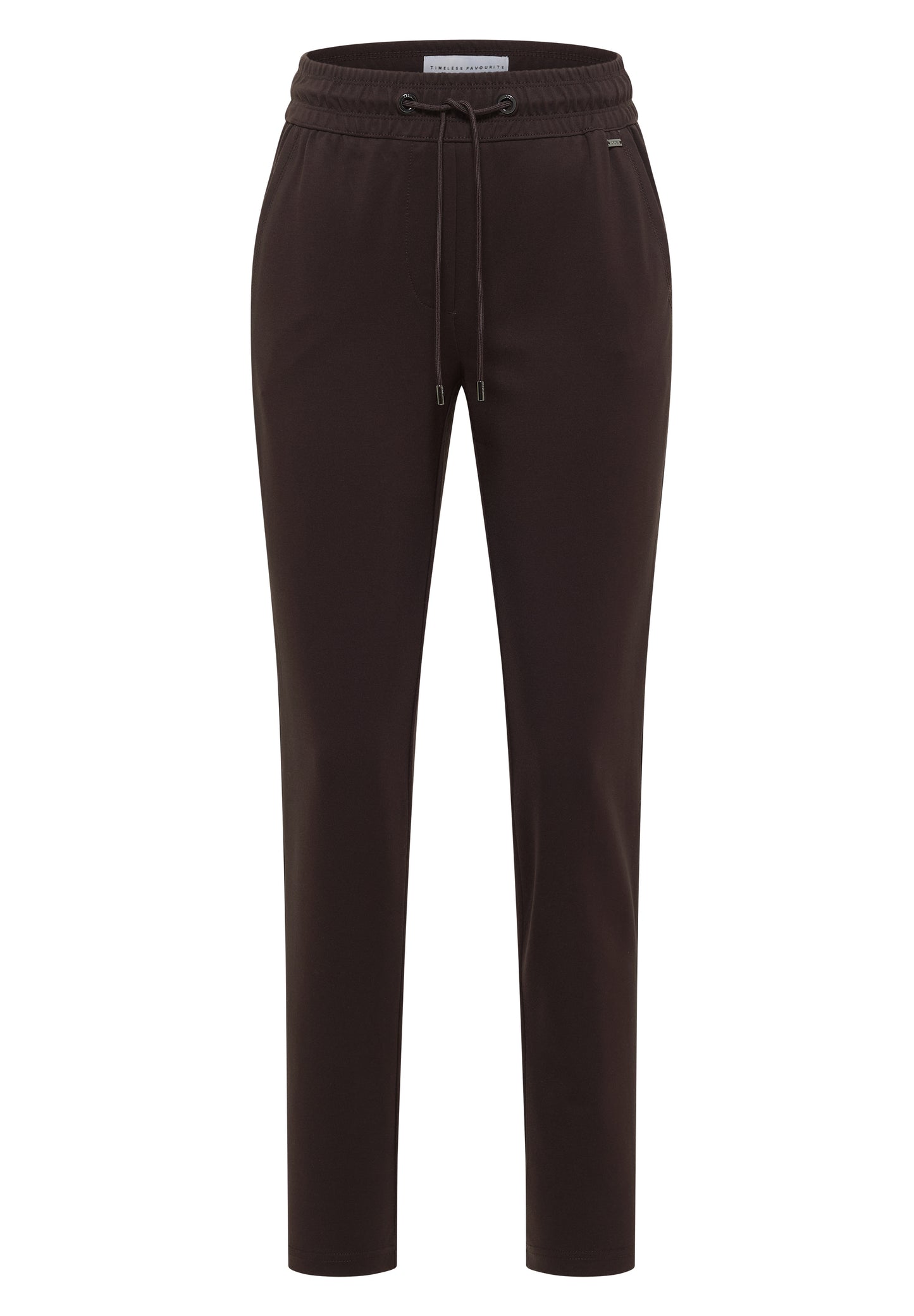CECIL - Mid Waist Slim Leg Hose im Casual Fit - Farbe: truffle brown