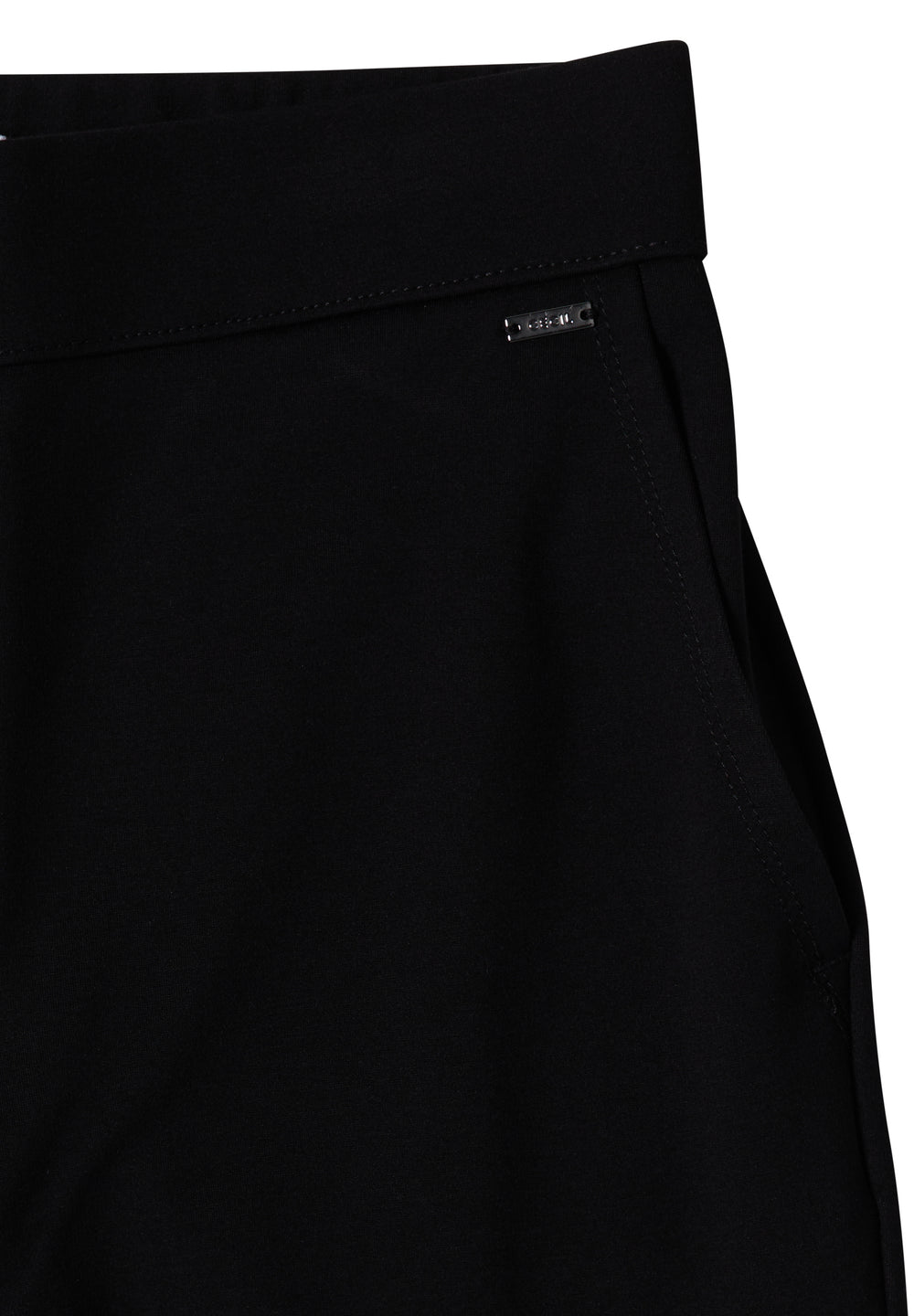 Schwarze CECIL High Waist Jerseyhose kombiniert