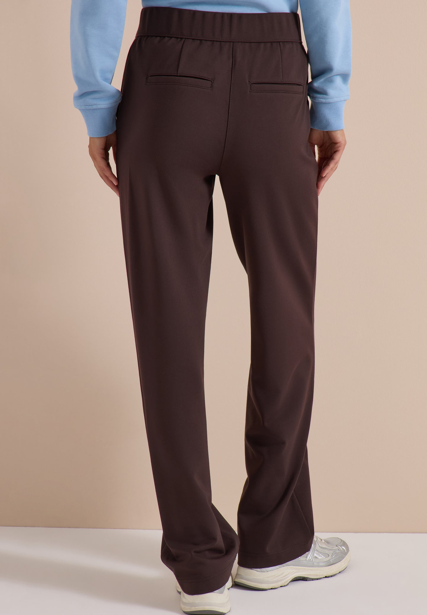 CECIL - High Waist Straight Leg Hose im Loose Fit - Farbe: truffle brown
