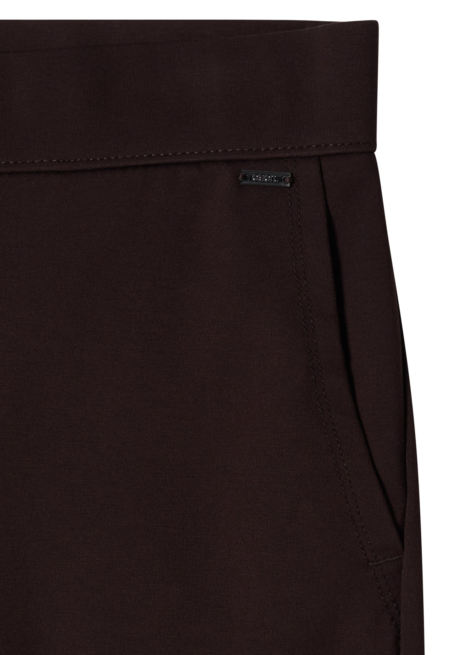 CECIL - High Waist Straight Leg Hose im Loose Fit - Farbe: truffle brown