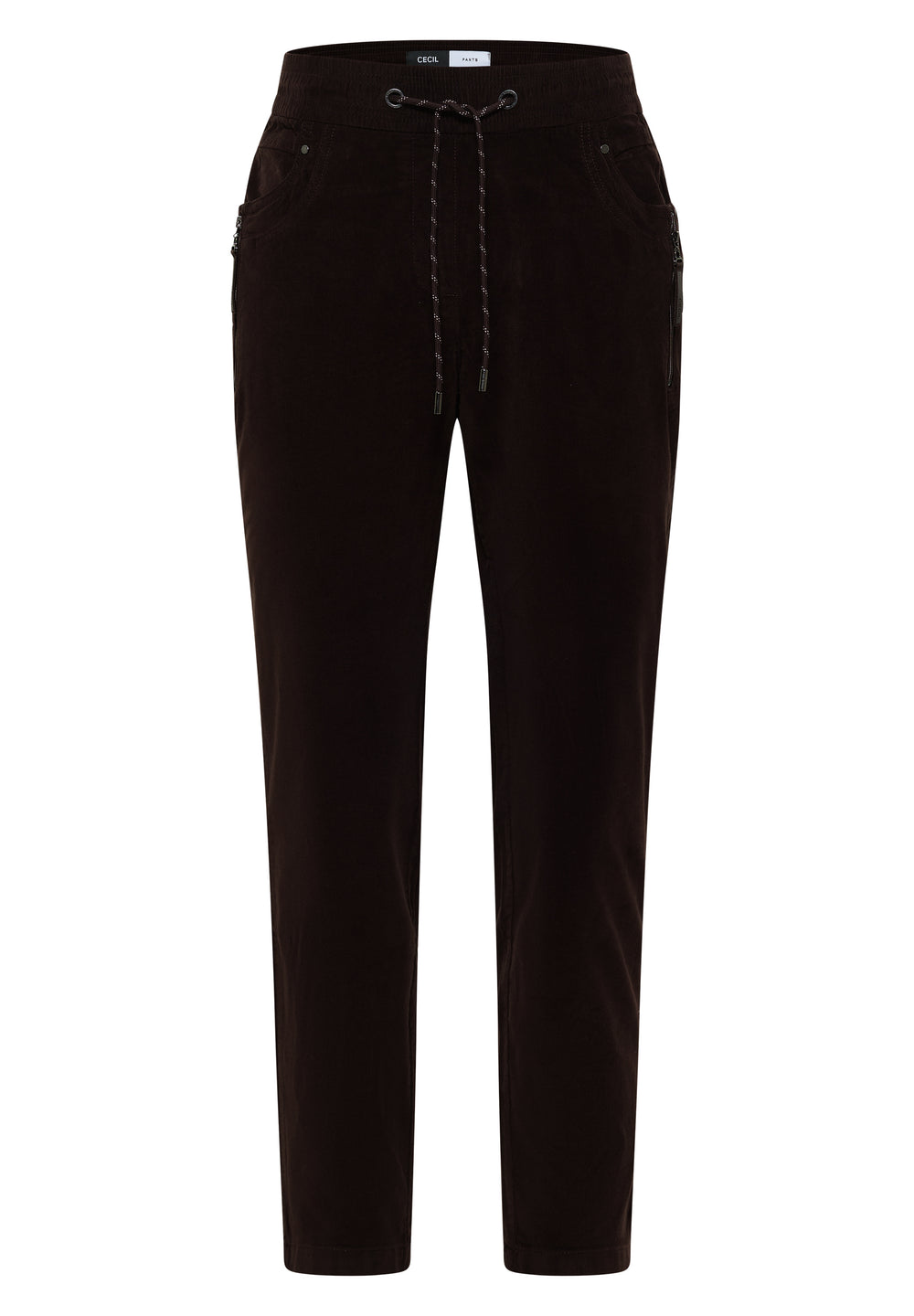 Detailansicht der CECIL Cordhose in Truffle Brown
