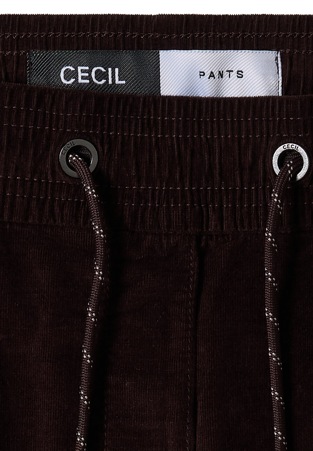 Braune CECIL Cordhose in Truffle Brown getragen