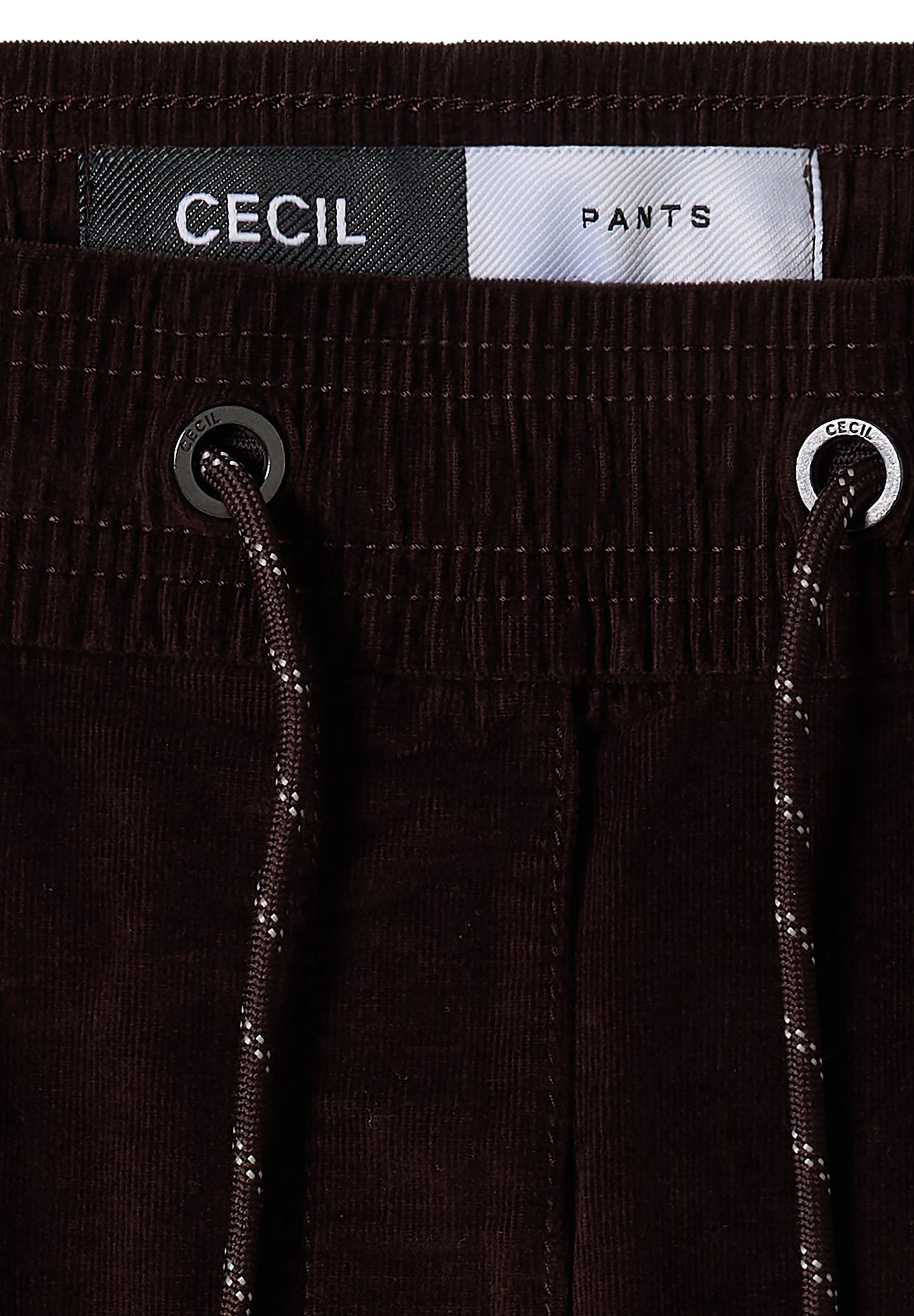 CECIL - Mid Waist Slim Leg Hose im Casual Fit - Farbe: truffle brown