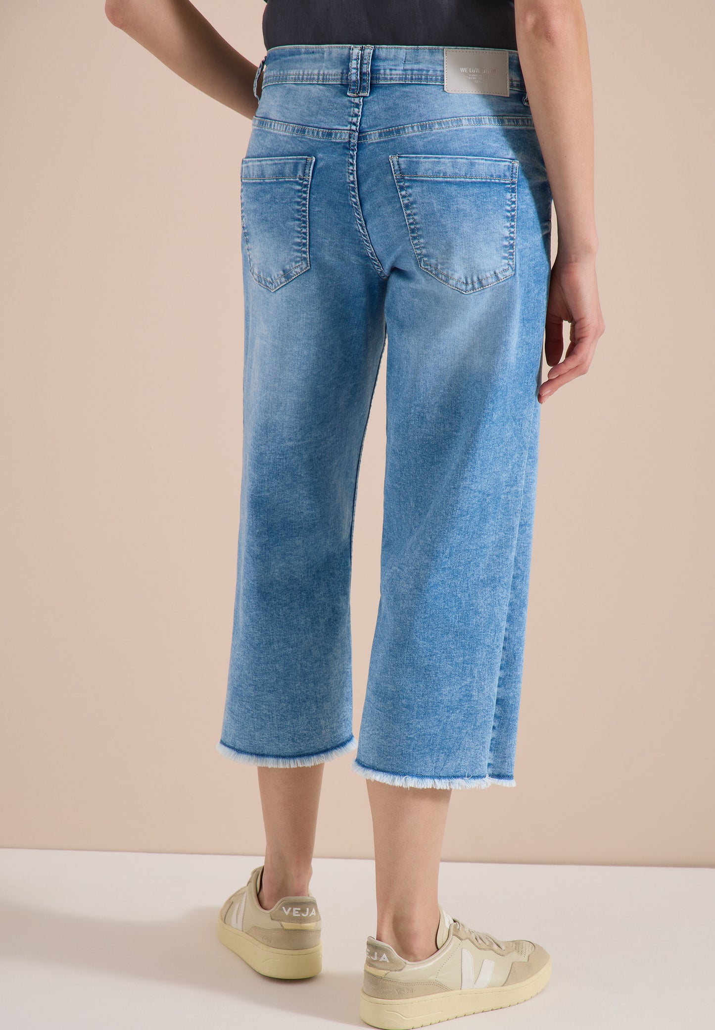 CECIL - 3/4 Wide Leg Jeans im Loose Fit - Farbe: light blue washed