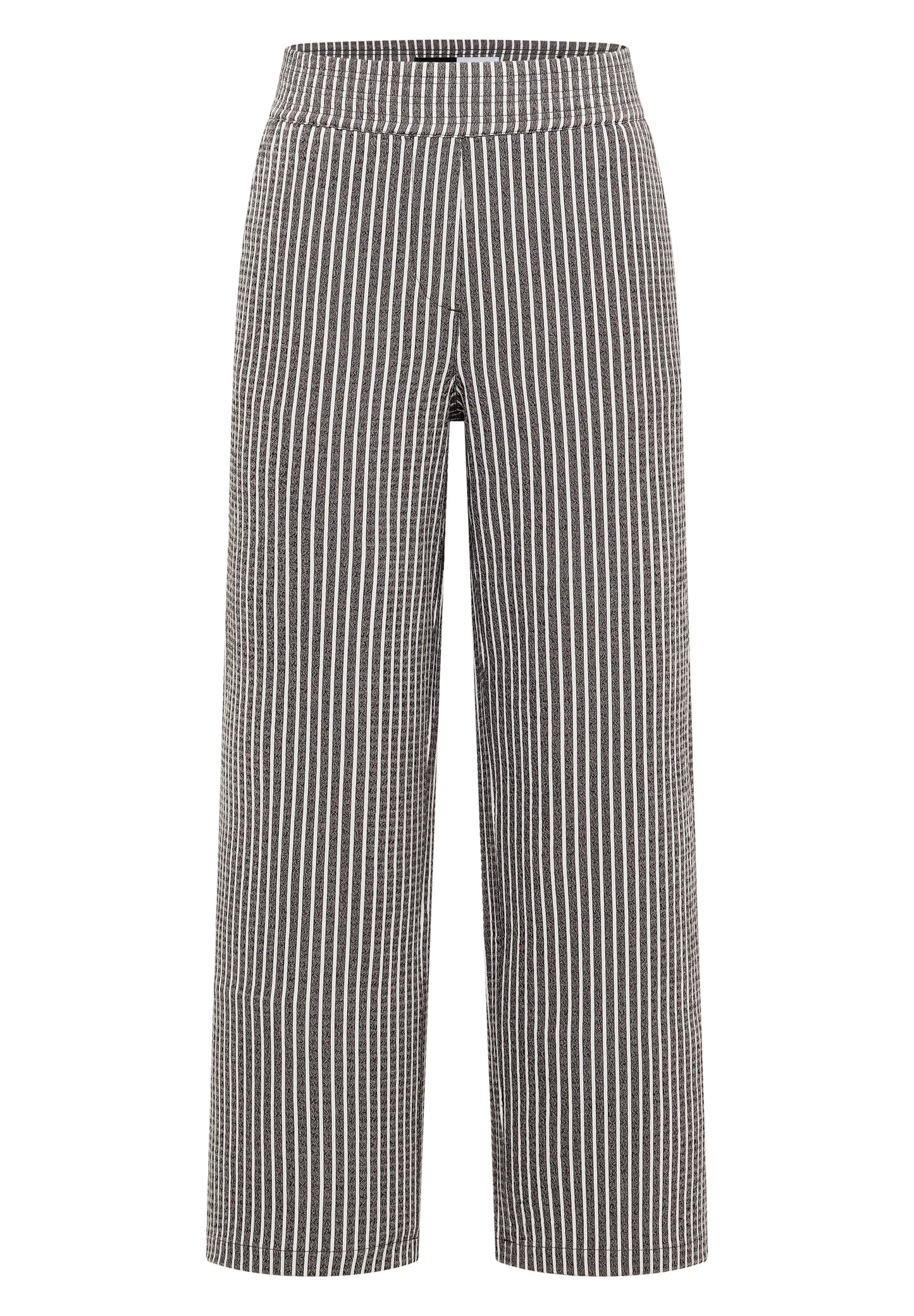 CECIL - Wide Leg Hose in Seersucker-Qualität - Farbe: brown cacao