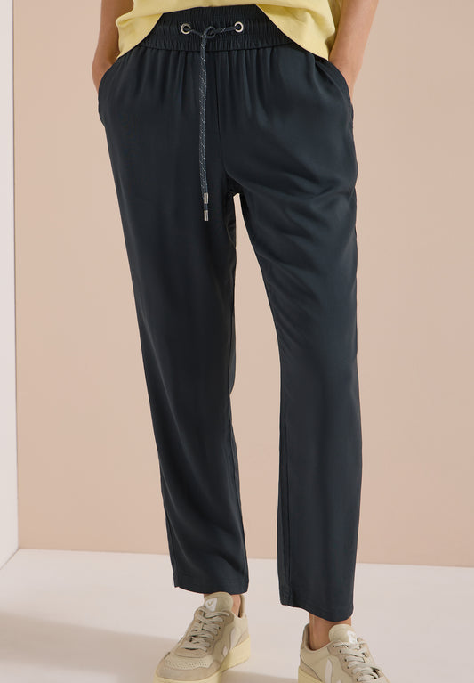 CECIL - Mid Waist Slim Leg Hose im Loose Fit - Farbe: palm breeze green