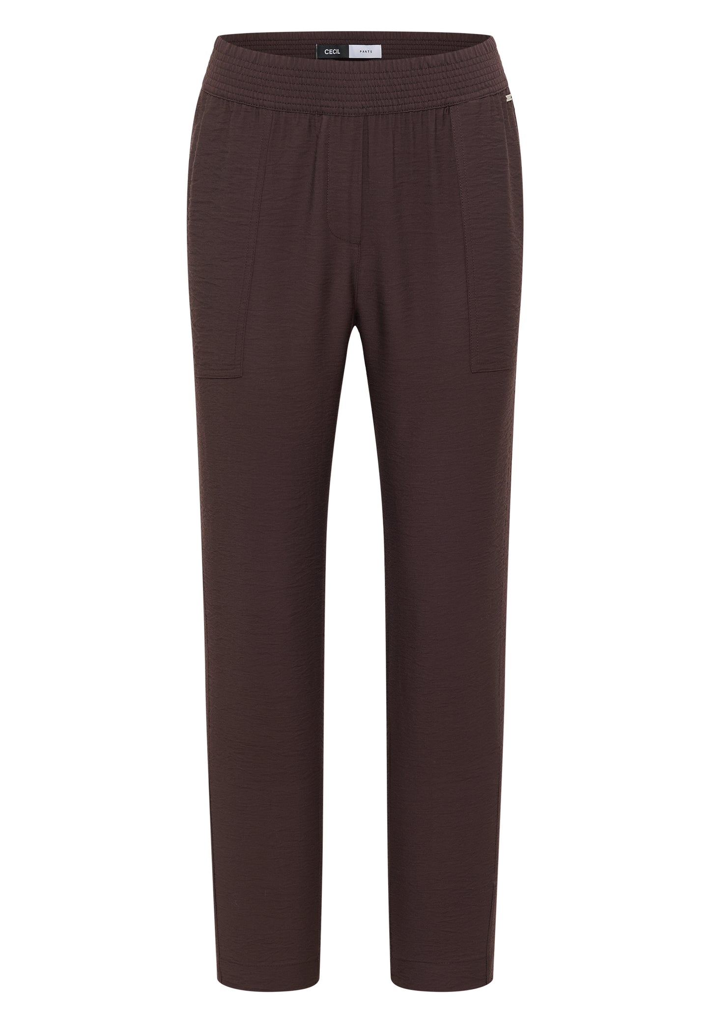 CECIL - Mid Waist Slim Leg Hose im Loose Fit - Farbe: brown cacao