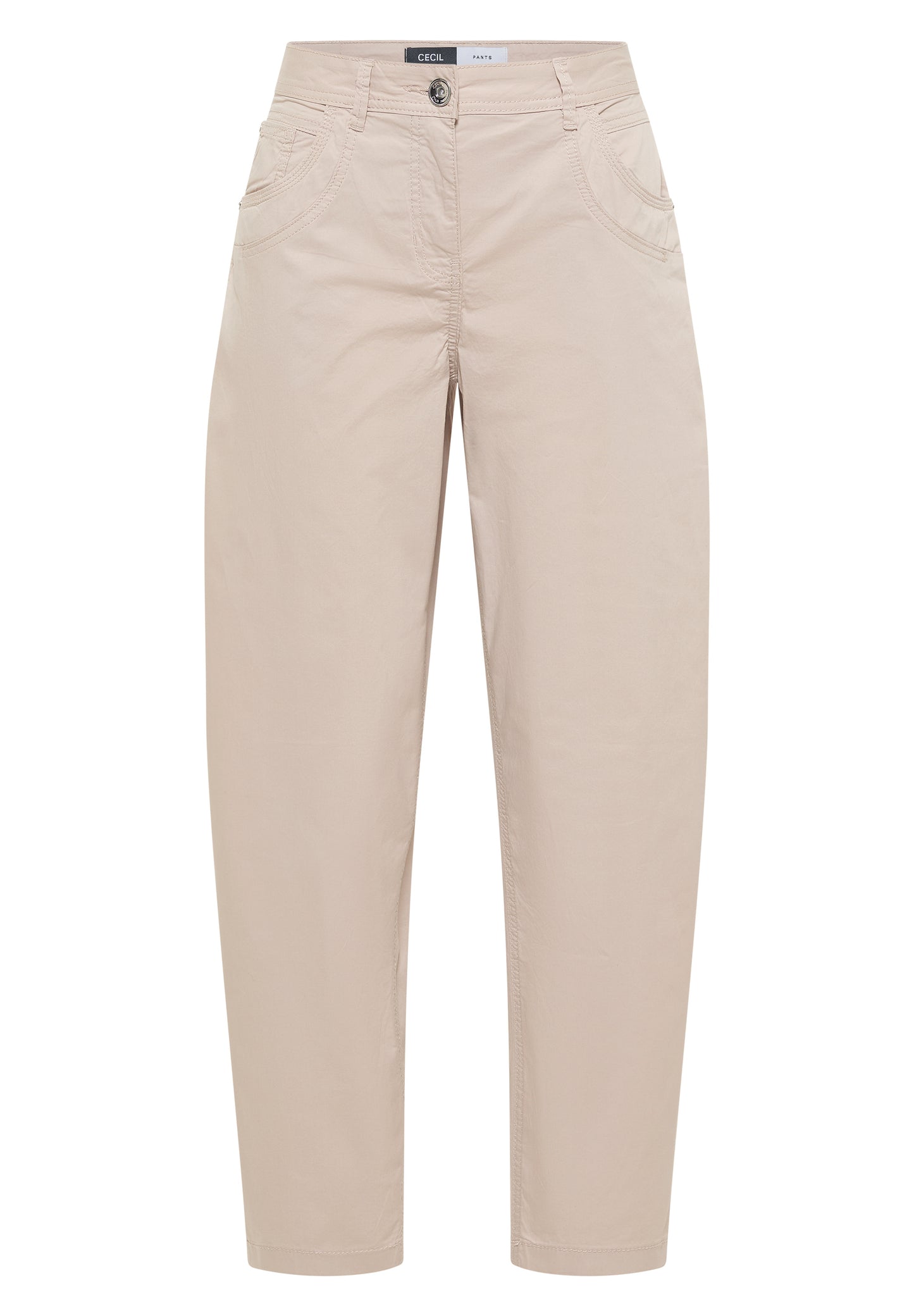 CECIL - Barrel Leg Hose in Papertouch Qualität - Farbe: cashmere beige