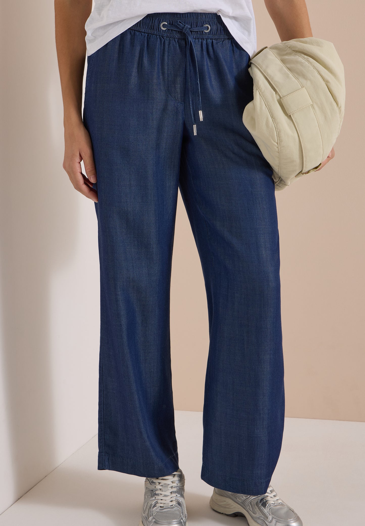 CECIL - Wide Leg Hose in Denim-Optik - Farbe: Dark blue wash