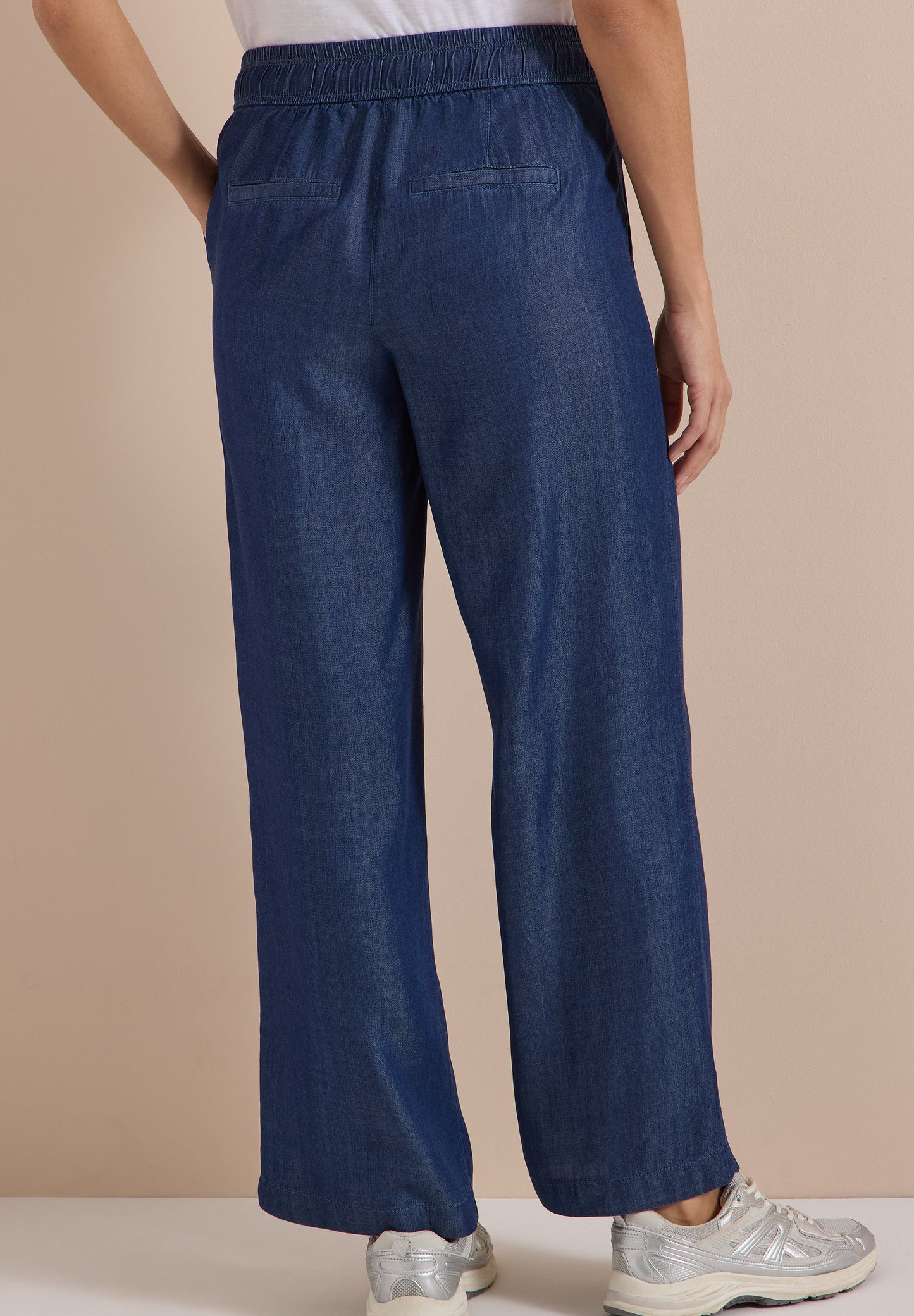 CECIL - Wide Leg Hose in Denim-Optik - Farbe: Dark blue wash
