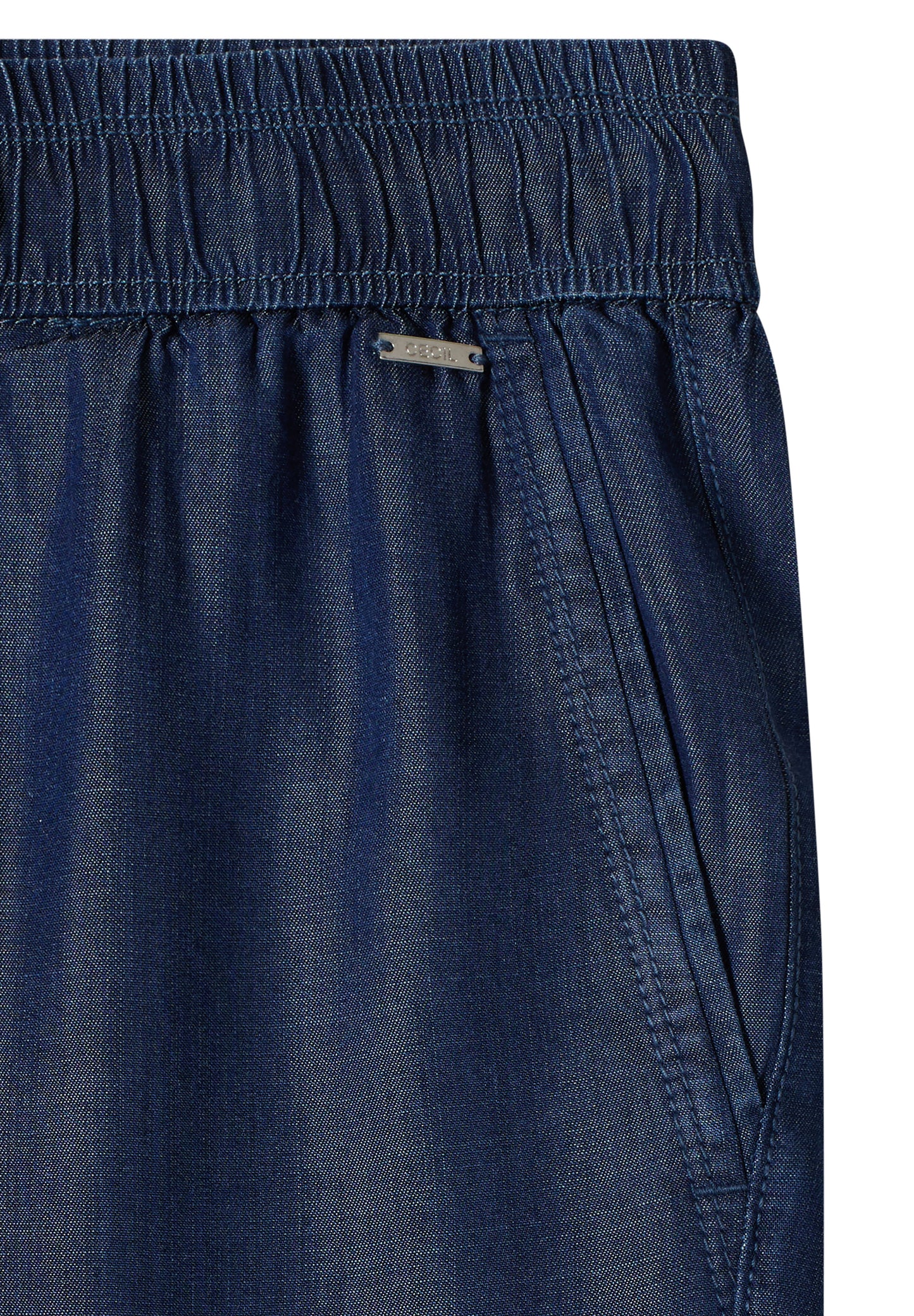 CECIL - Wide Leg Hose in Denim-Optik - Farbe: Dark blue wash