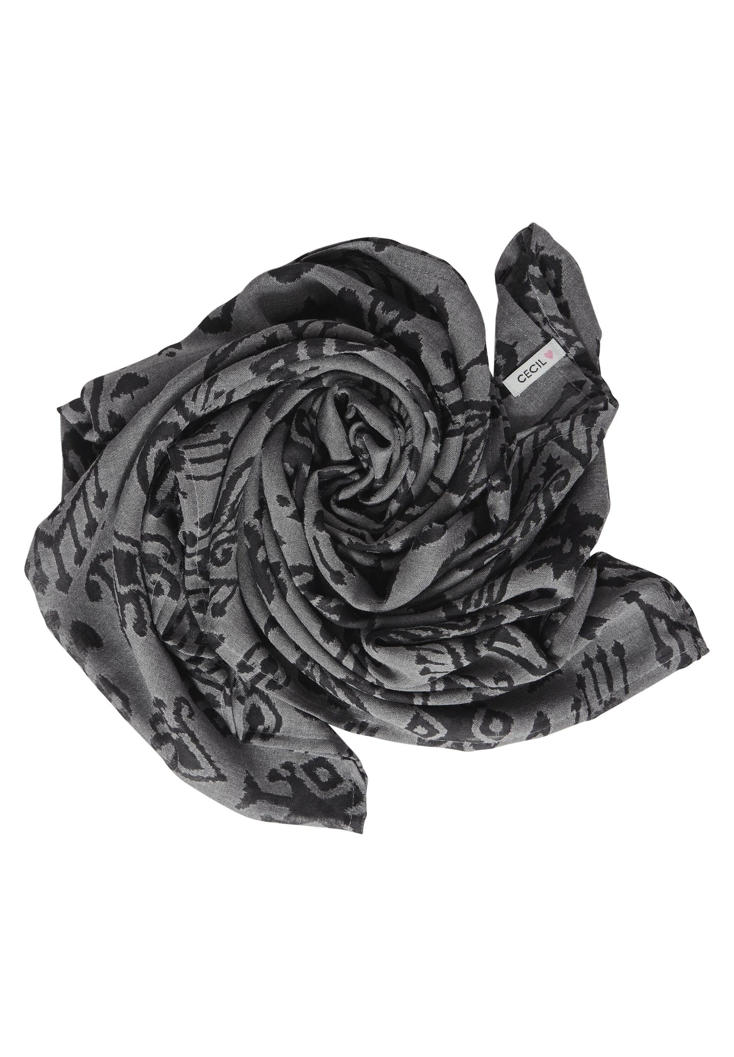 CECIL - Loop Schal mit Print - schwarz