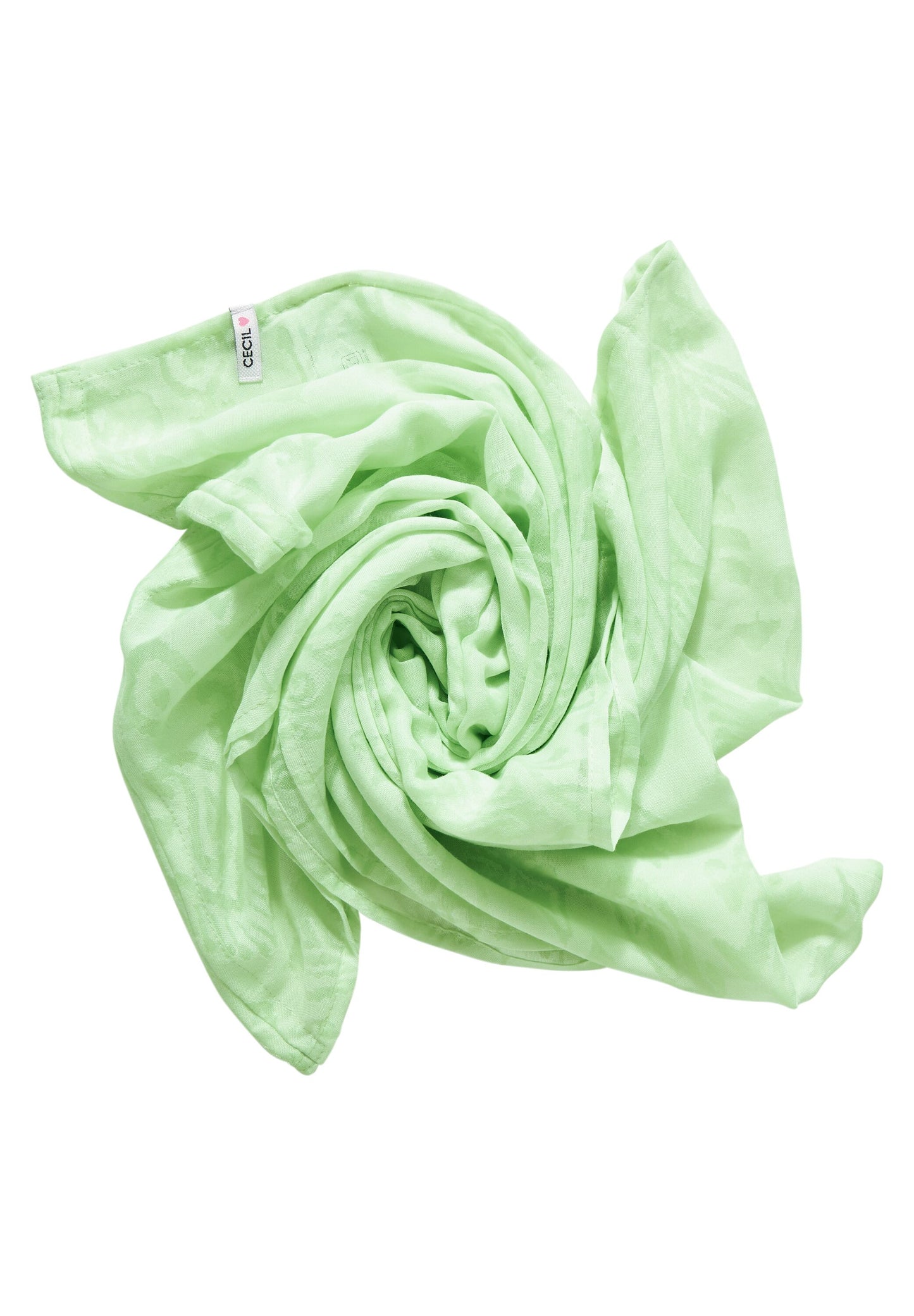 CECIL - Loop Schal mit Print - grün
