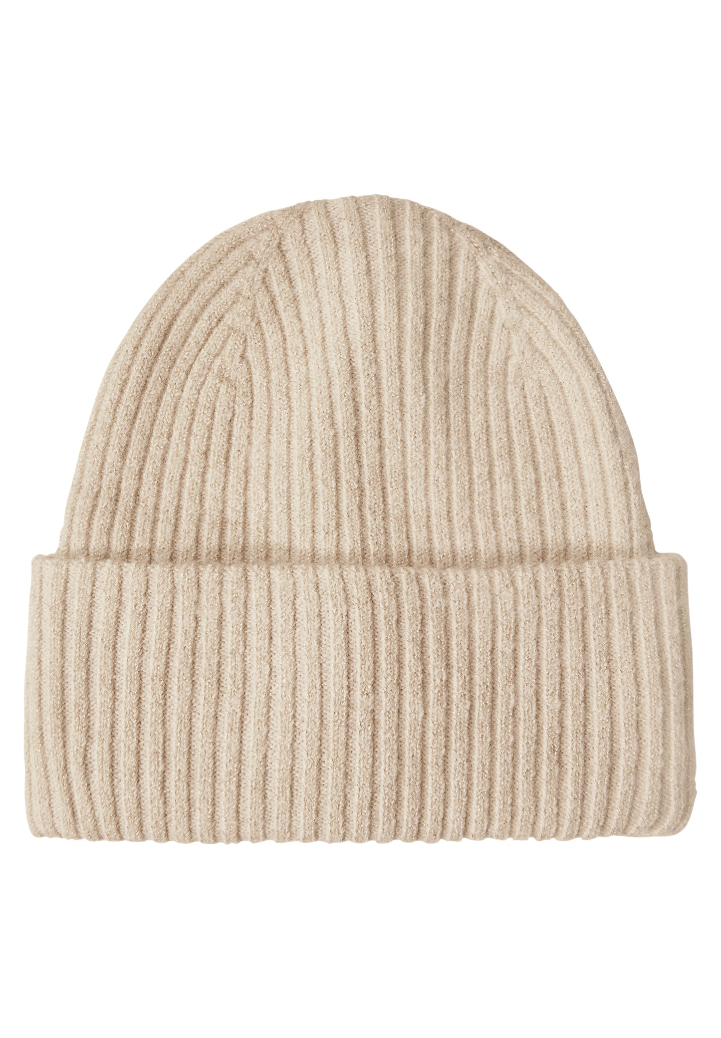 CECIL Beanie Mütze mit Glitzerdetails - Farbe: desert beige melange