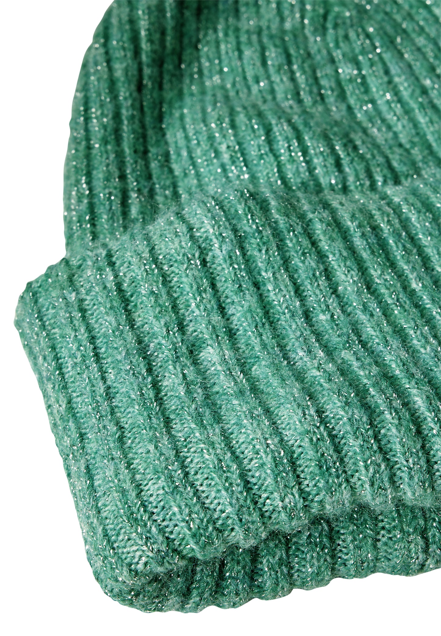 CECIL Beanie / Mütze mit Glitzerdetails - Farbe: grün