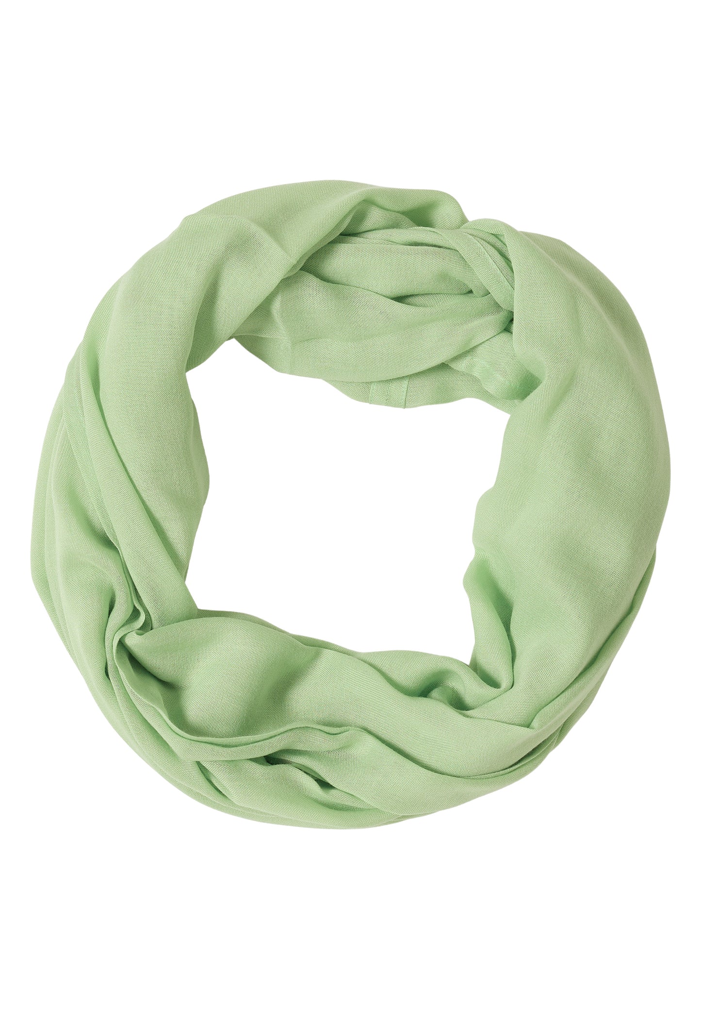 CECIL - Loop Schal in Unifarbe - Farbe: bamboo green