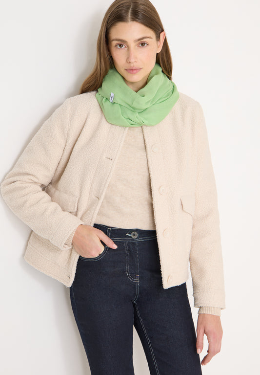 CECIL - Loop Schal in Unifarbe - Farbe: bamboo green