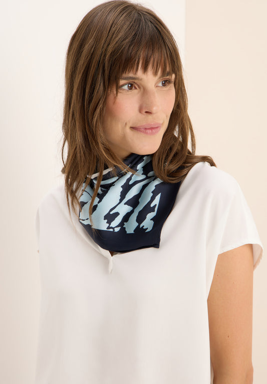 CECIL Gemustertes Bandana - Farbe: dark navy blue